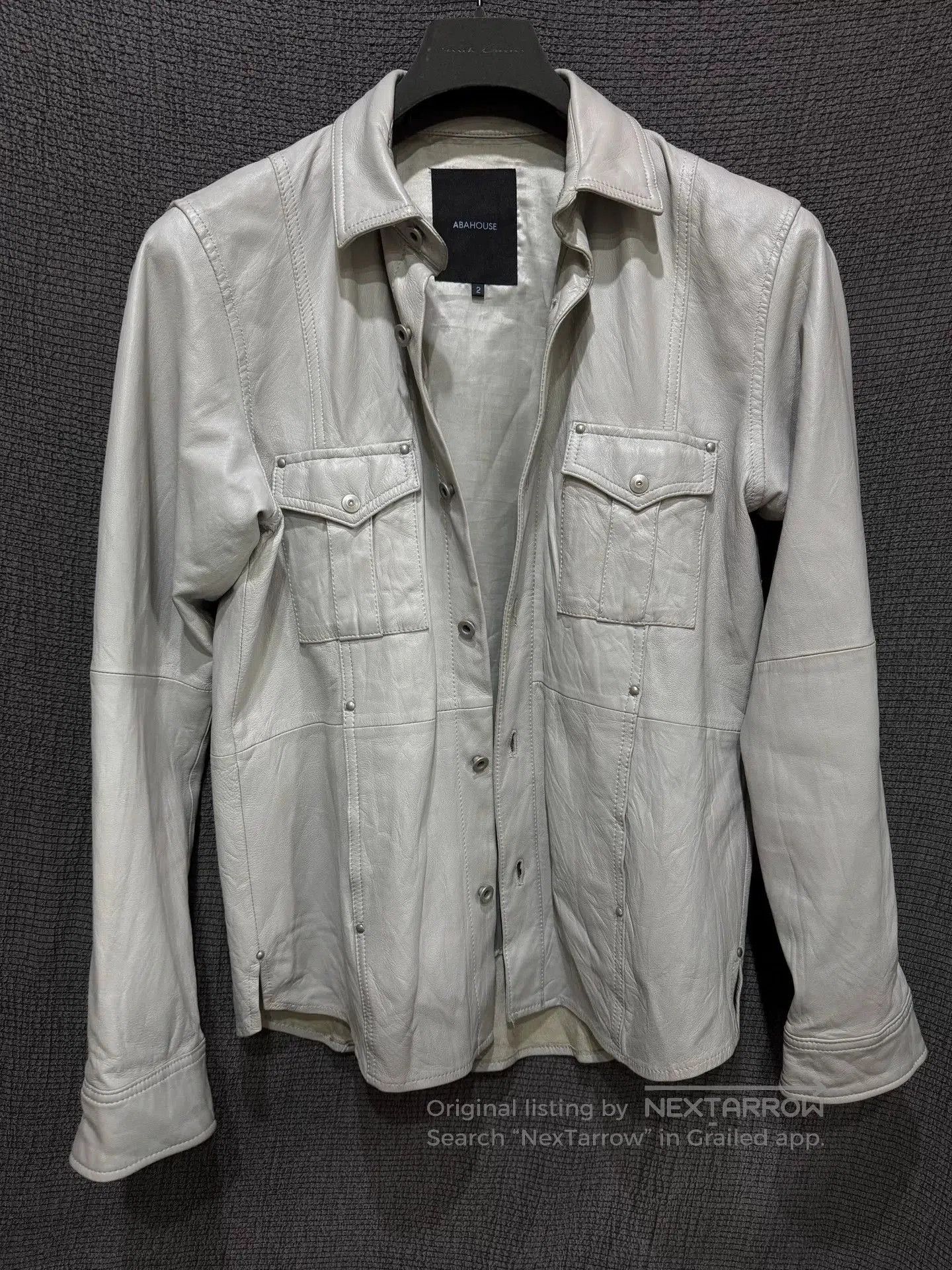 ABAHOUSE abhouse leather shirt in julius style. Size US M / EU 48-50 / 2 - 2 Thumbnail