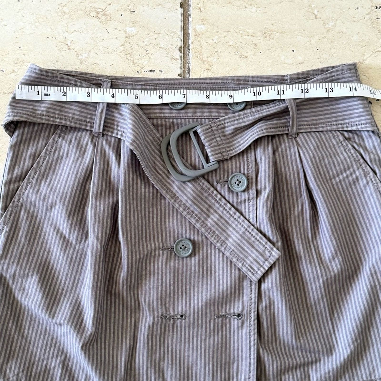 Armani Exchange ARMANI EXCHANGE Grey Mini Skirt, Size 0 Size 25" / US 0 / IT 36 - 6 Thumbnail