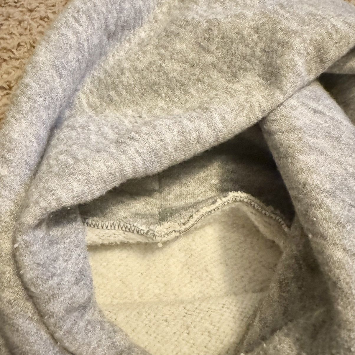 Vintage TRUE VINTAGE 80s GREY BLANK HOODIE! Size US L / EU 52-54 / 3 - 3 Thumbnail