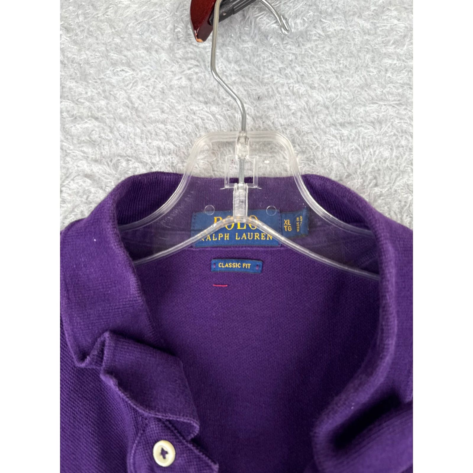Ralph Lauren Ralph Lauren Polo Shirt Men XL Purple Classic Fit Cotton Jersey Logo Embroidered Polo Size US XL / EU 56 / 4 - 7 Thumbnail