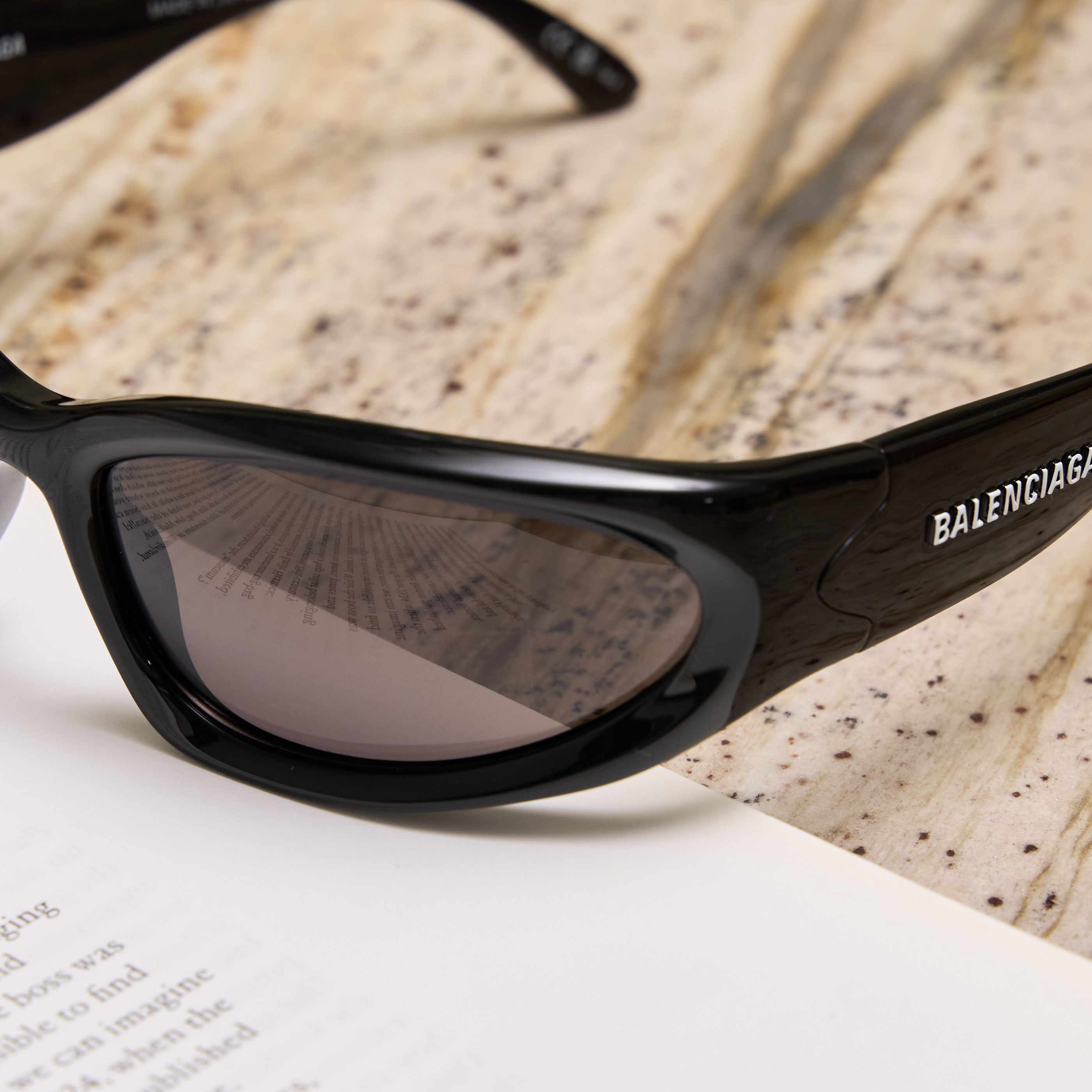 Balenciaga BALENCIAGA BB0157S 001 Sunglasses BLACK Size ONE SIZE - 3 Thumbnail