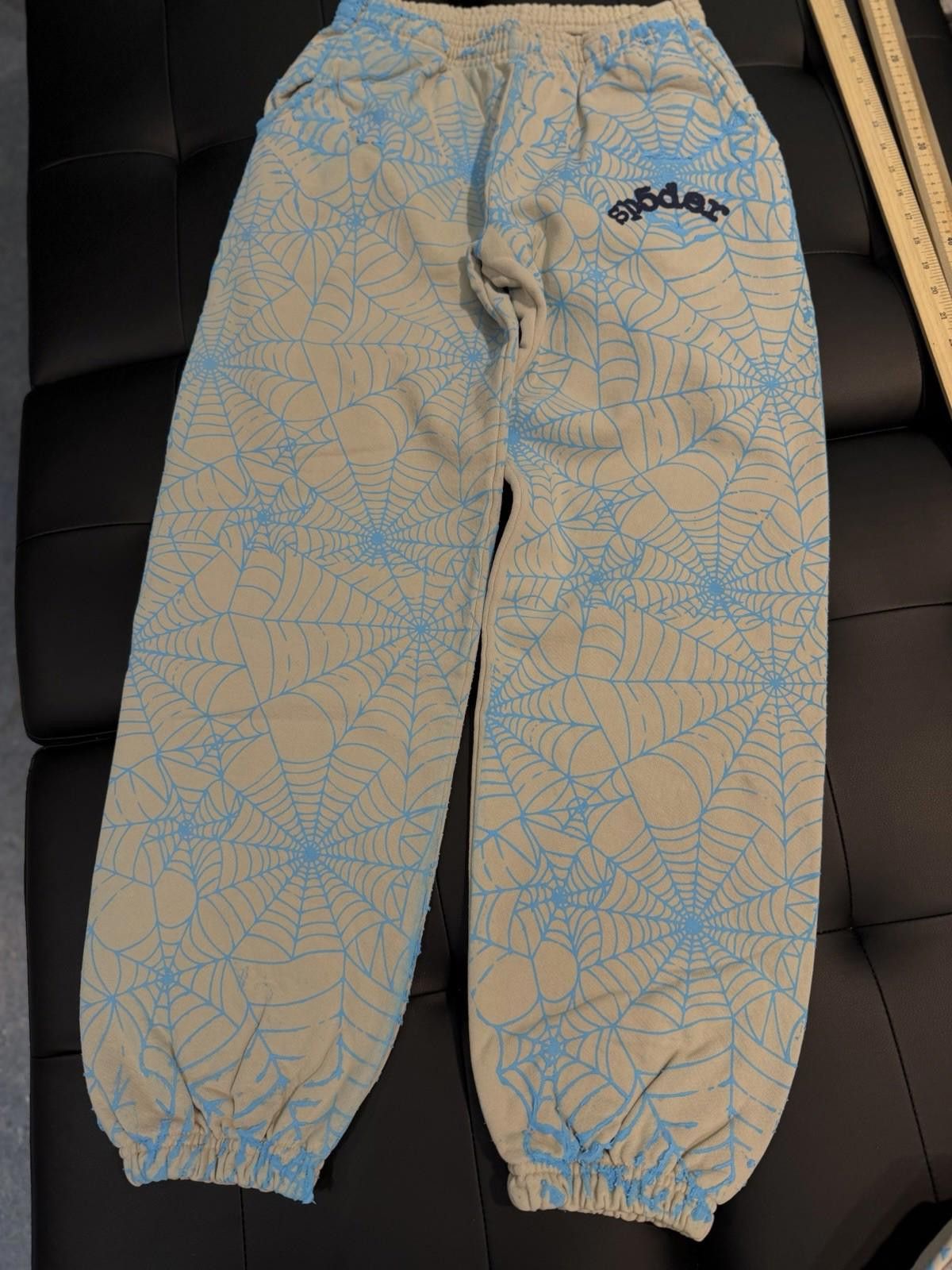 Sp5der Size S - Sp5der Worldwide Blue Sweatpants Spider Authentic Size US 30 / EU 46 - 2 Thumbnail