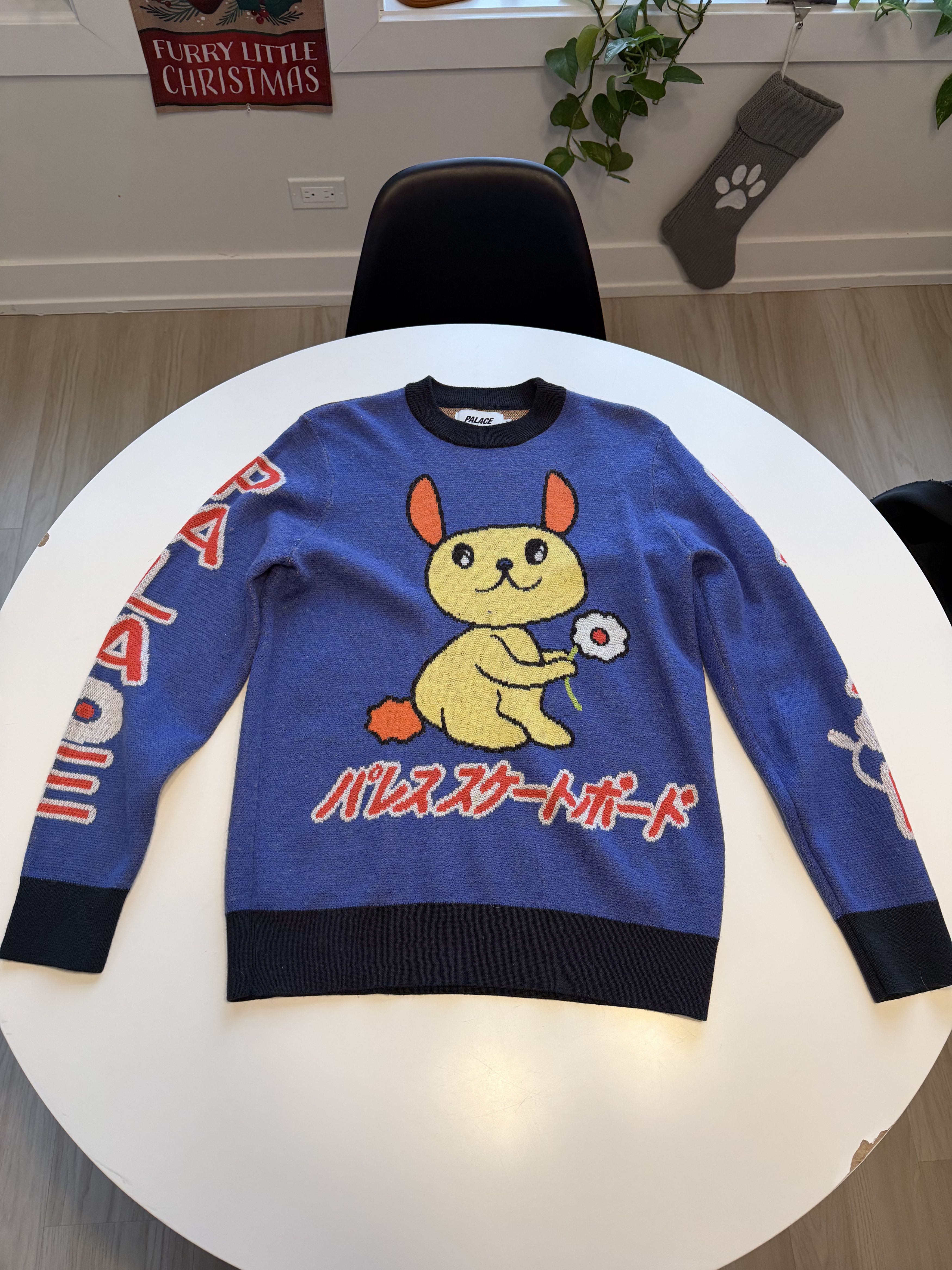 Palace England UK Hairy Flag Knit Sweater | Grailed