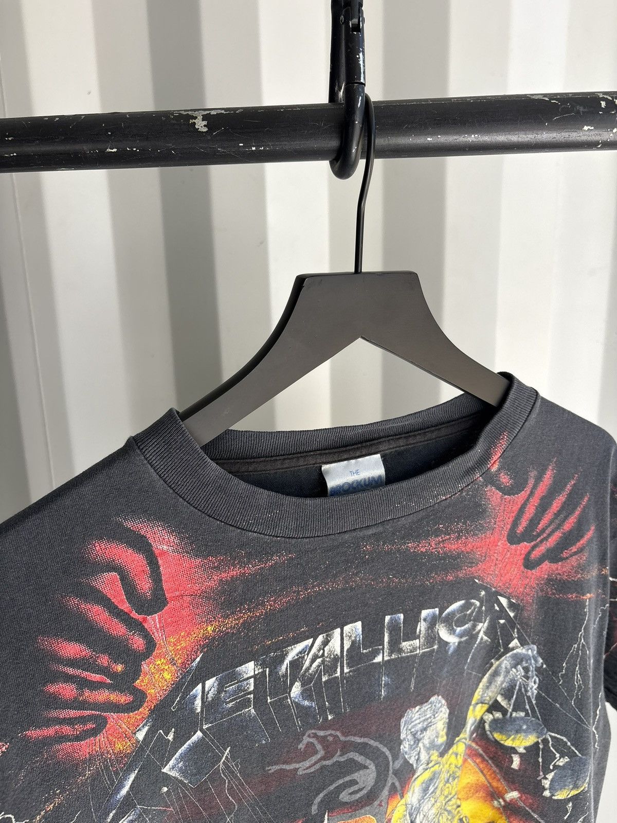 Band Tees Vintage Metallica AOP Shirt Faded Distressed Grunge Band Size US XL / EU 56 / 4 - 5 Thumbnail