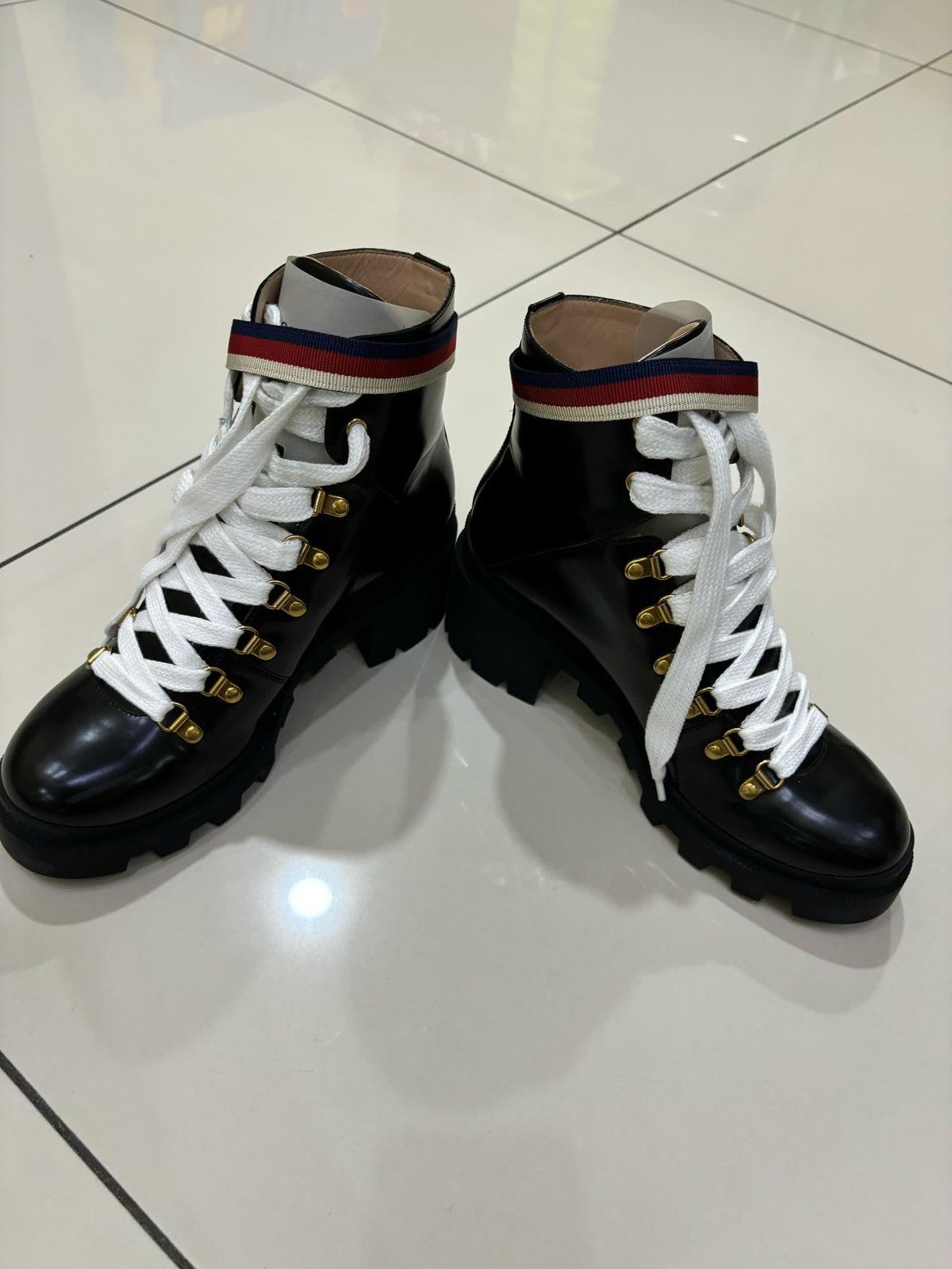 Gucci Gucci leather ankle boots with sylvie web Size US 9 / IT 39 - 7 Thumbnail