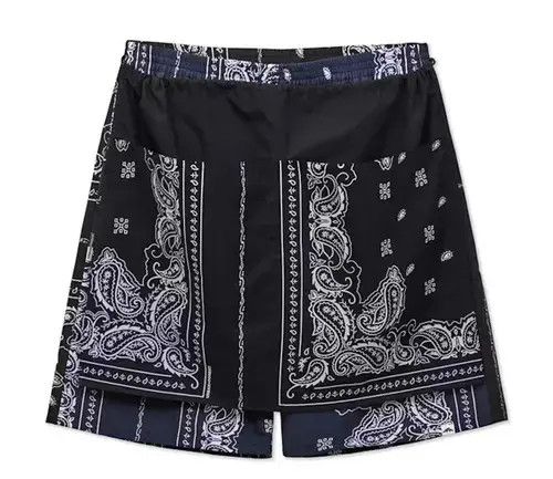 Jean × Other 20SS Indigo Union Japan Blue Two Layered Bandana Shorts Size US 32 / EU 48 - 2 Thumbnail