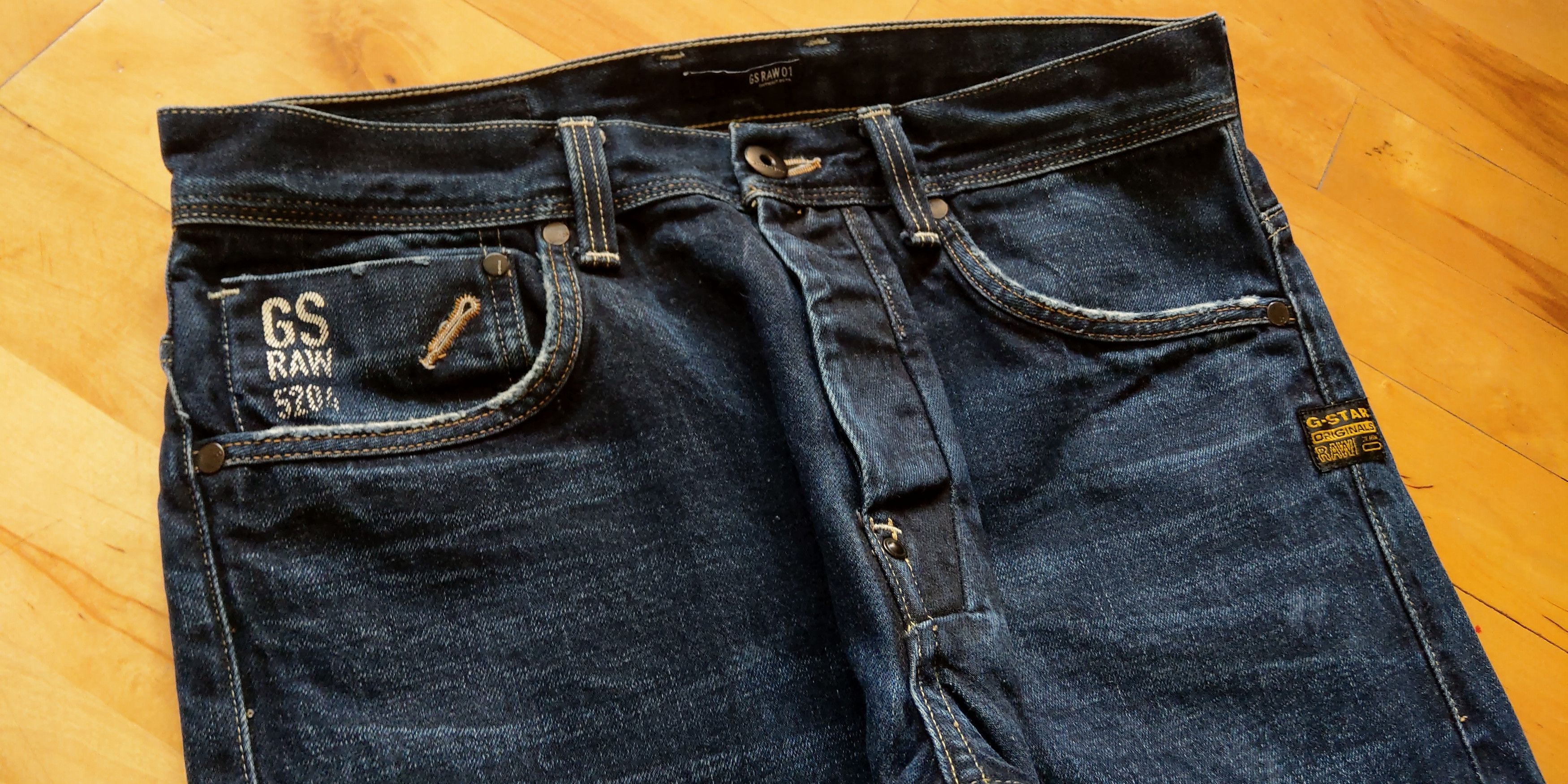G-Star Skinny Baggy Stacked Pants Semi Flared Alt Neo Denim Goth 32 Size US 32 / EU 48 - 15 Thumbnail