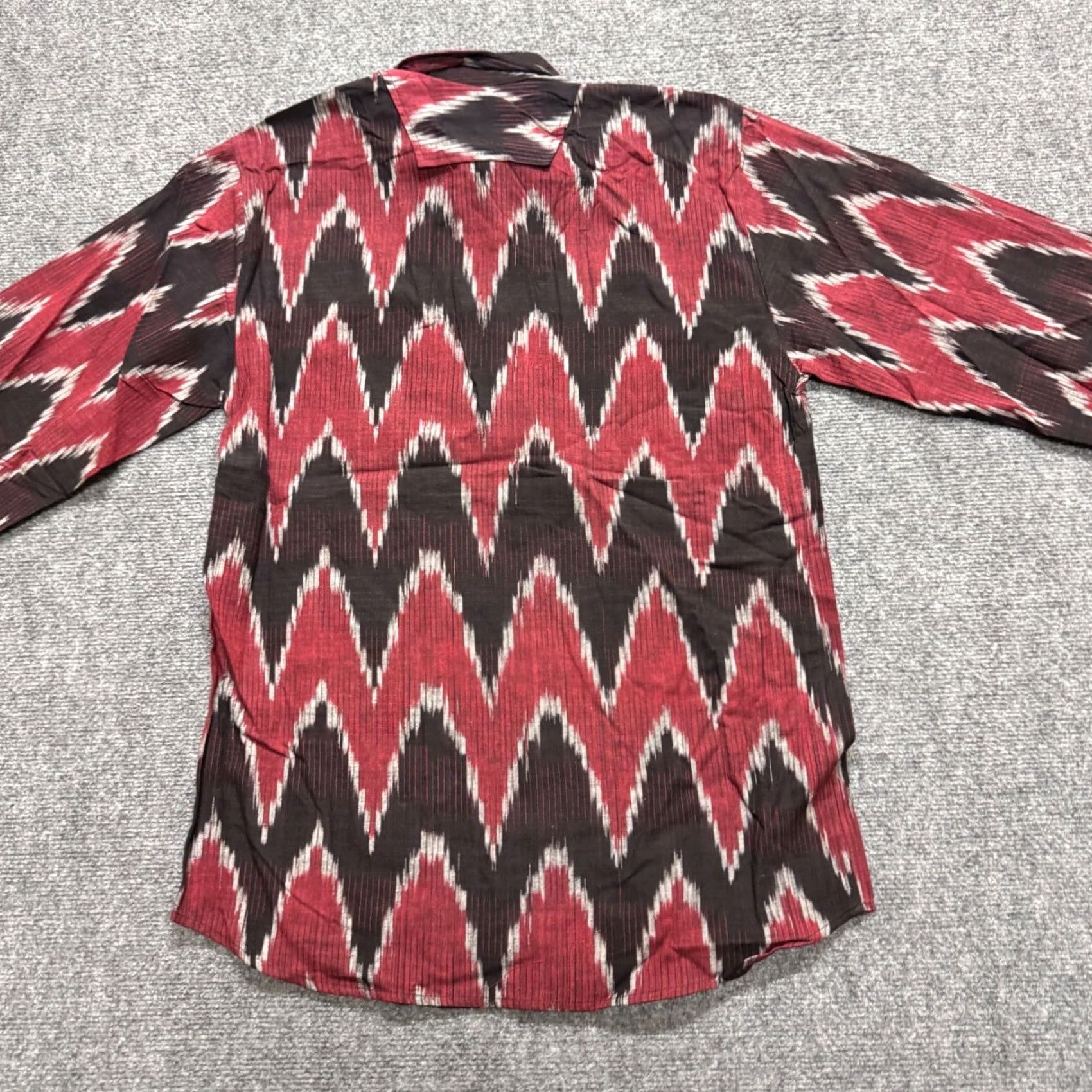 Vintage VINTAGE Shirt Mens S Western Button Up Aztec USA Made 90s Long-sleeve Distressed fade flaws Size US S / EU 44-46 / 1 - 6 Thumbnail