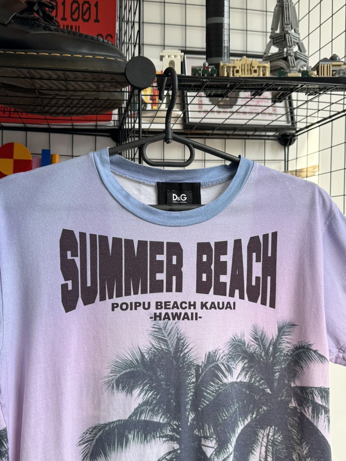 Dolce & Gabbana Vintage Dolce & Gabbana Hawaii Summer Beach Full Print Tee Size L / US 10 / IT 46 - 2 Thumbnail