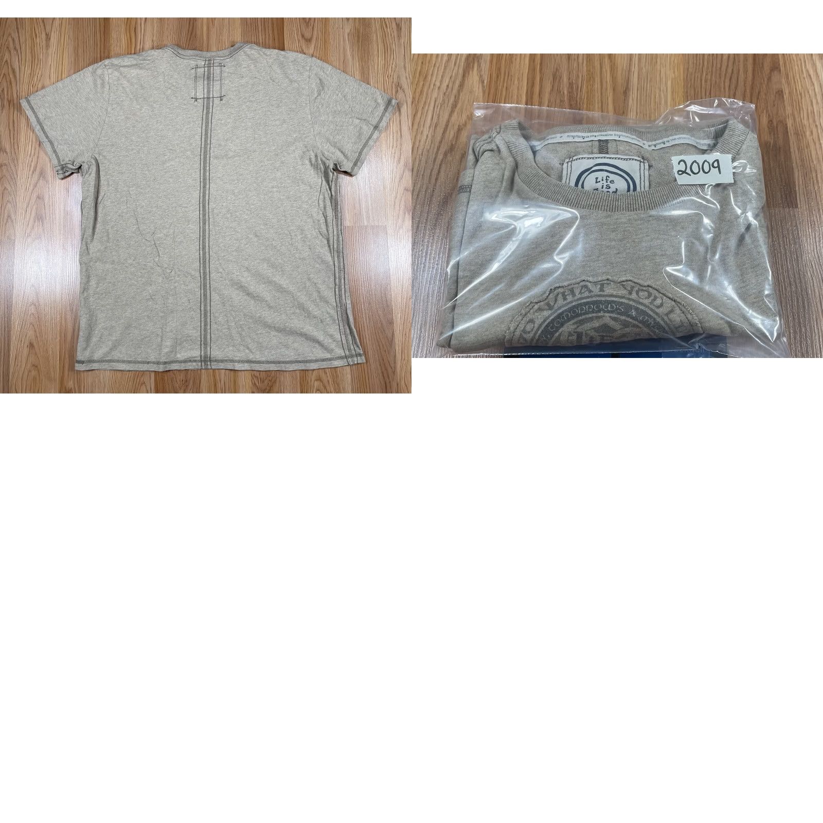 Life is Good Life is Good T-Shirt Mens L Beige Do What You Like Like What You Do Cotton Size US L / EU 52-54 / 3 - 9 Thumbnail