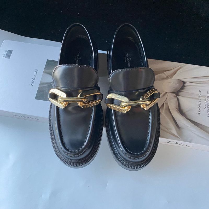 Louis Vuitton Louis Vuitton Academy Black Casual Shoes for Women 0079 Size US 8 / IT 38 - 1 Thumbnail