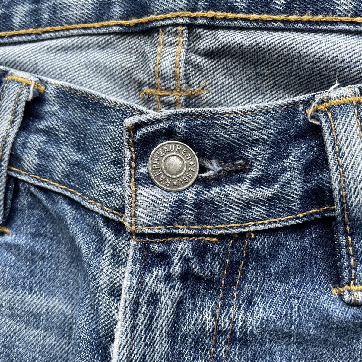 Jean × Polo Ralph Lauren × Ralph Lauren Vintage Polo Ralph Lauren Faded Jeans Denim Pants W32 Size US 32 / EU 48 - 6 Thumbnail