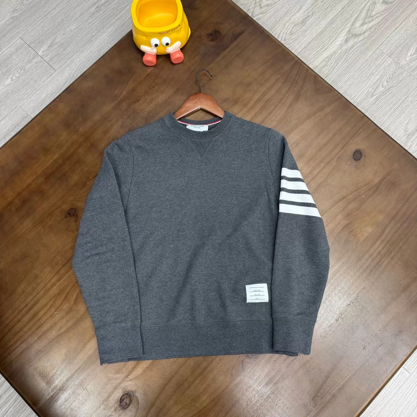 Thom Browne tb gray sweatshirt 3 like new Size L / US 10 / IT 46 - 1 Thumbnail