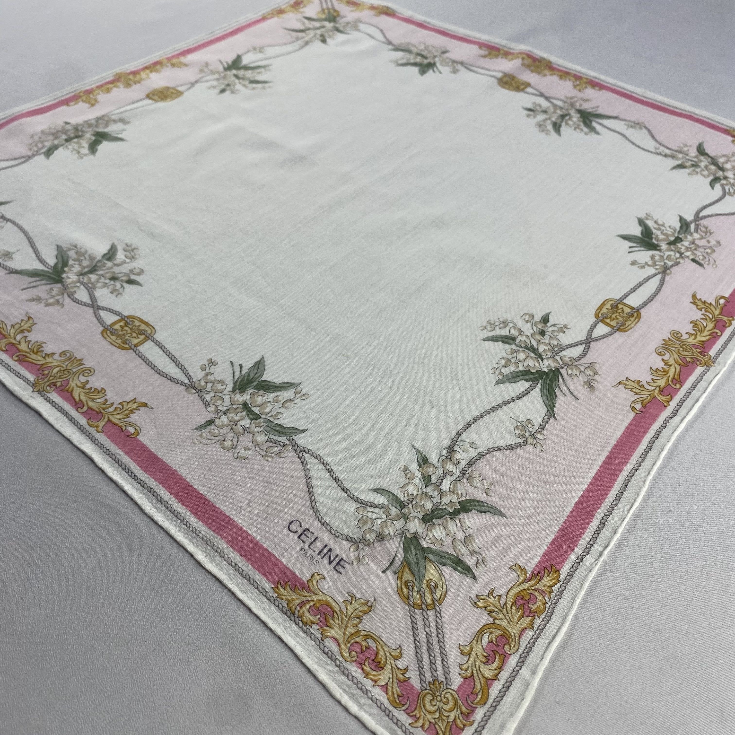 Celine × Vintage Celine Handkerchief / Neckerchief / Bandana-P1562 Size ONE SIZE - 2 Thumbnail