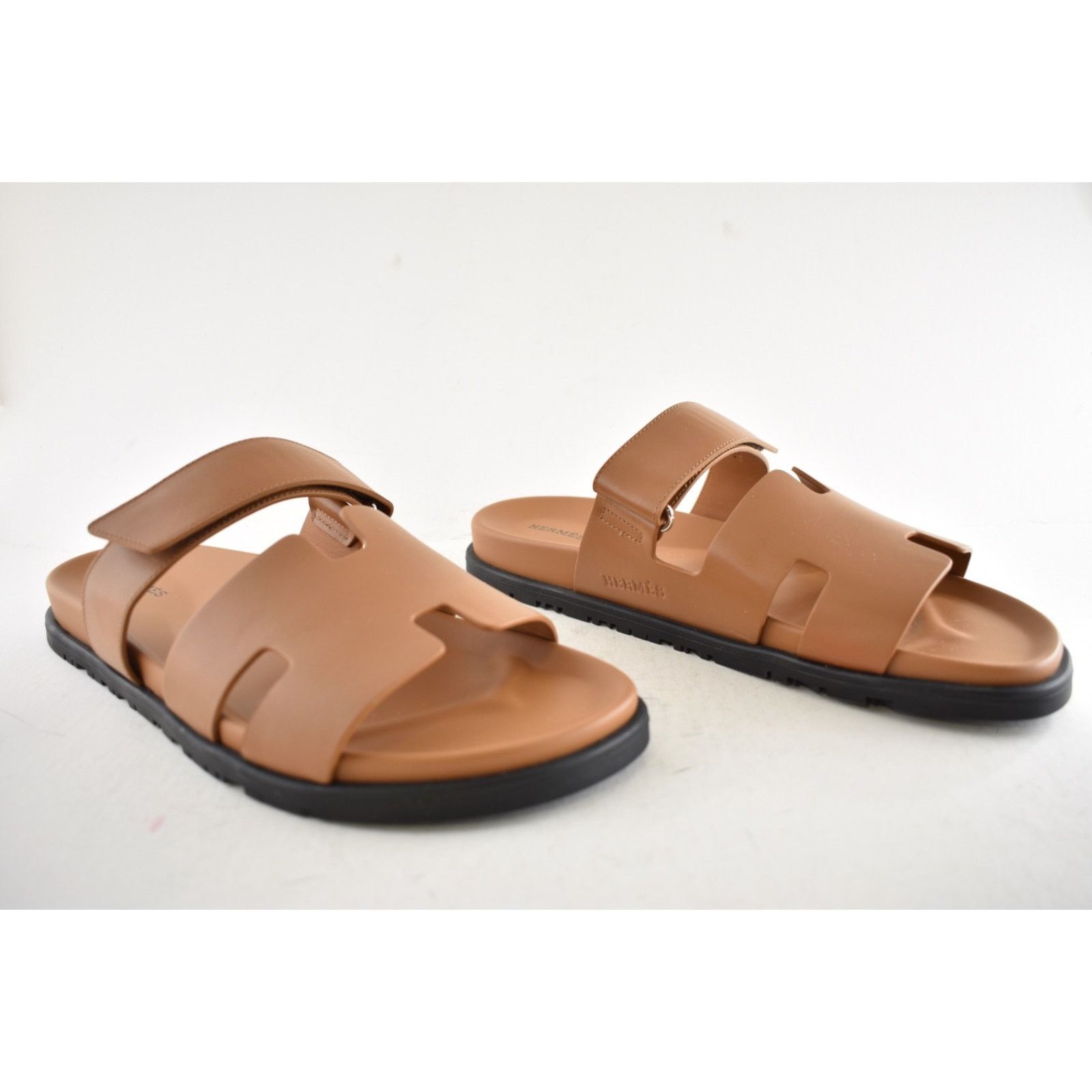 Hermes Hermes Chypre Sandal Mens Naturel Leather H Logo Flat 45 12 Size US 12 / EU 45 - 4 Thumbnail