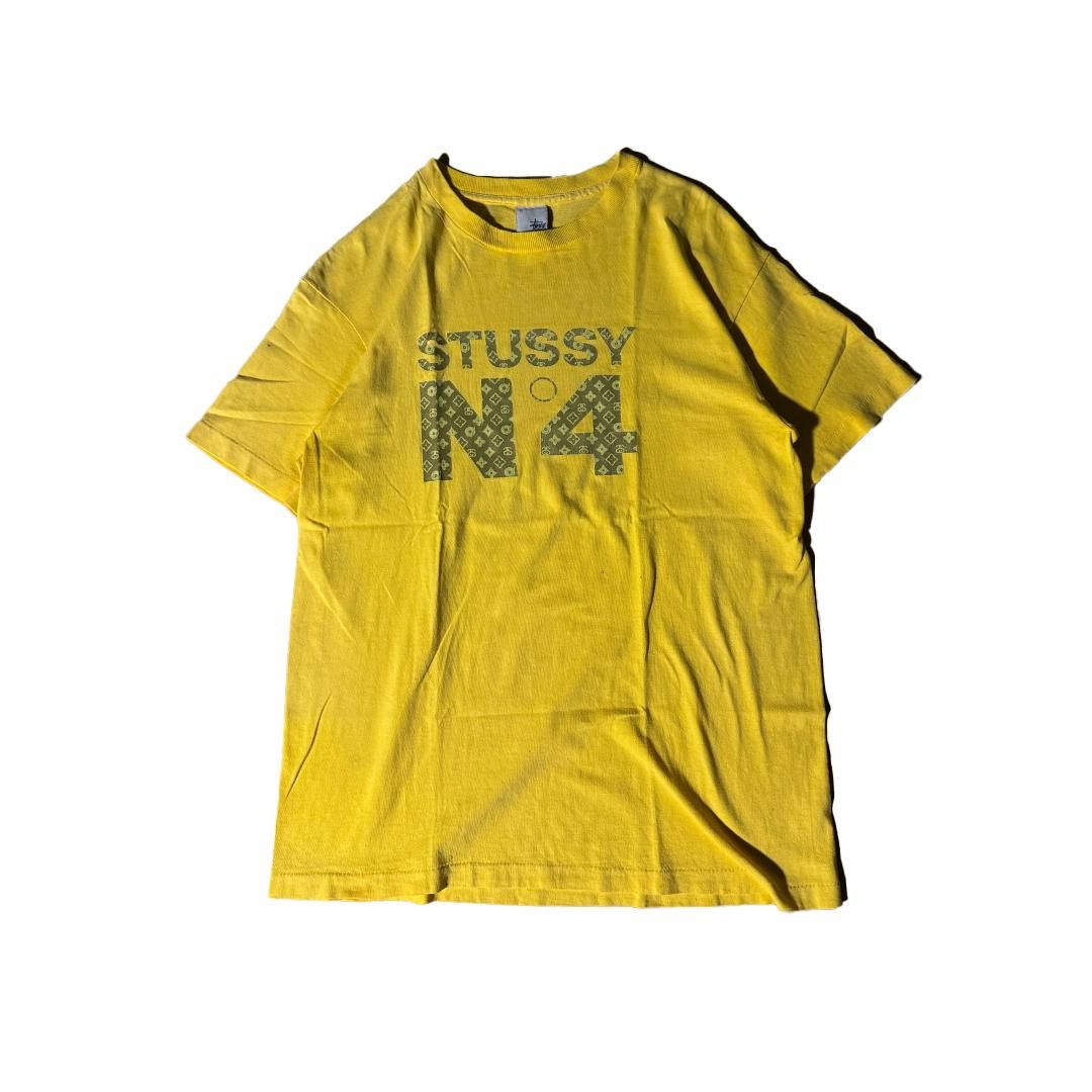 Stussy Stussy N°4 Vuitton Inspired Monogram Yellow Tee (M) Size US M / EU 48-50 / 2 - 1 Thumbnail