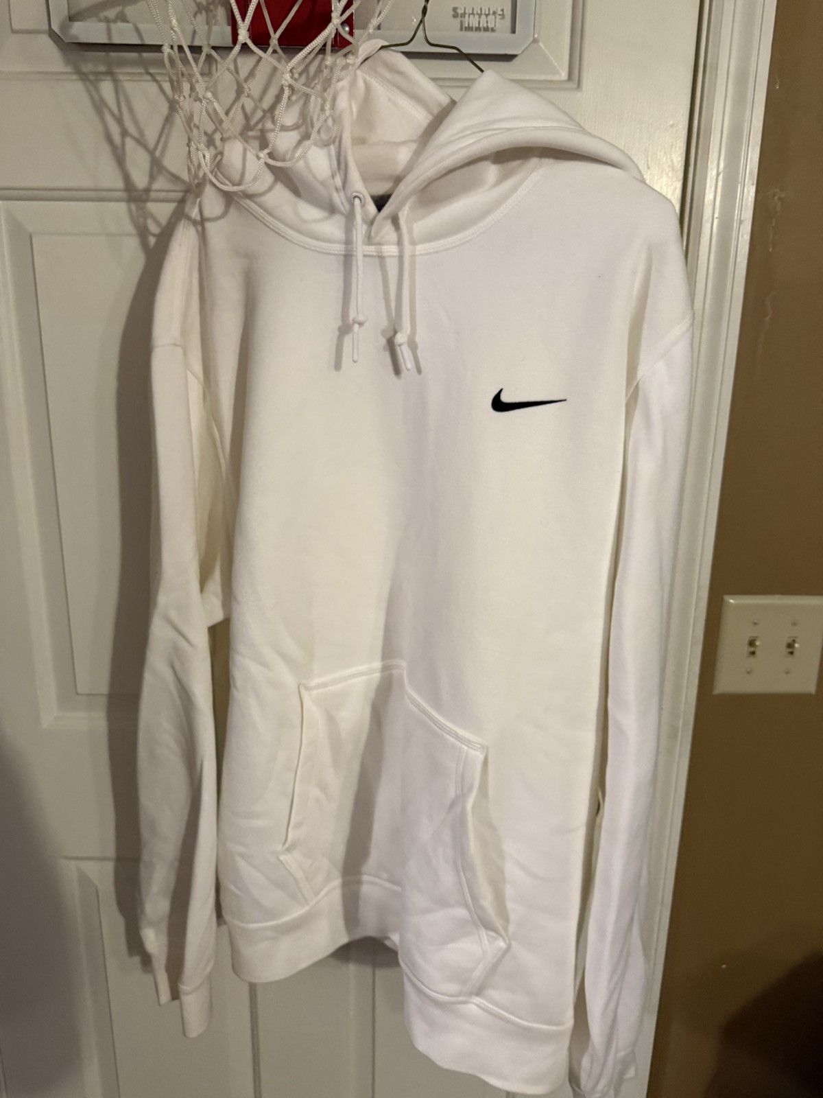 Nike White Nike Swoosh Hoodie Size US XXL / EU 58 / 5 - 1 Thumbnail