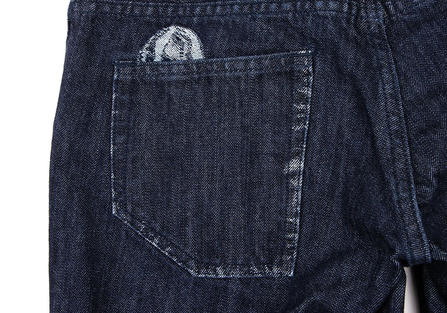 Issey Miyake Indigo Wide Denim Pants with Trim Fade Weave Size US 30 / EU 46 - 12 Thumbnail
