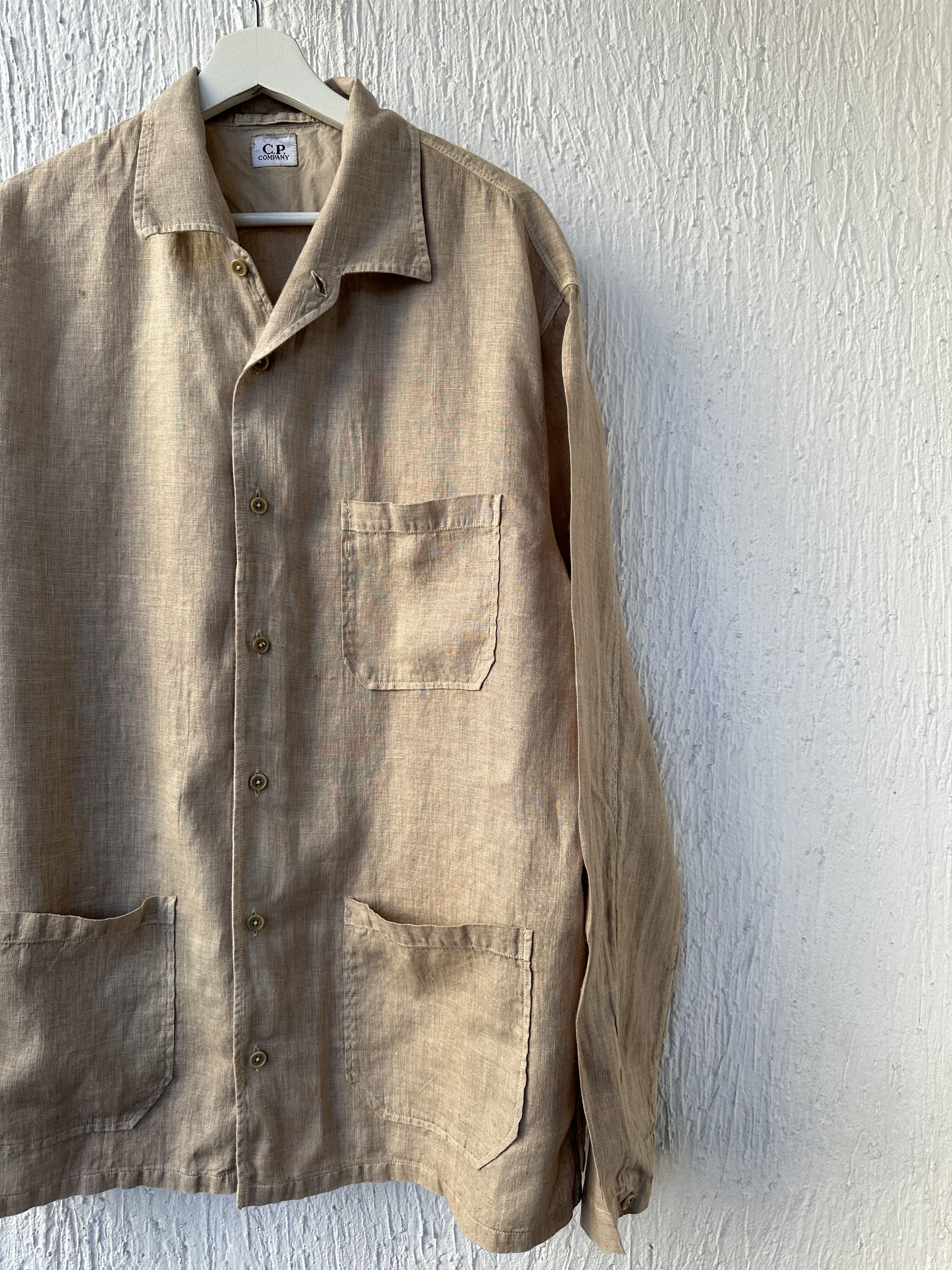 C.P. Company linen overshirt Size US XL / EU 56 / 4 - 2 Thumbnail