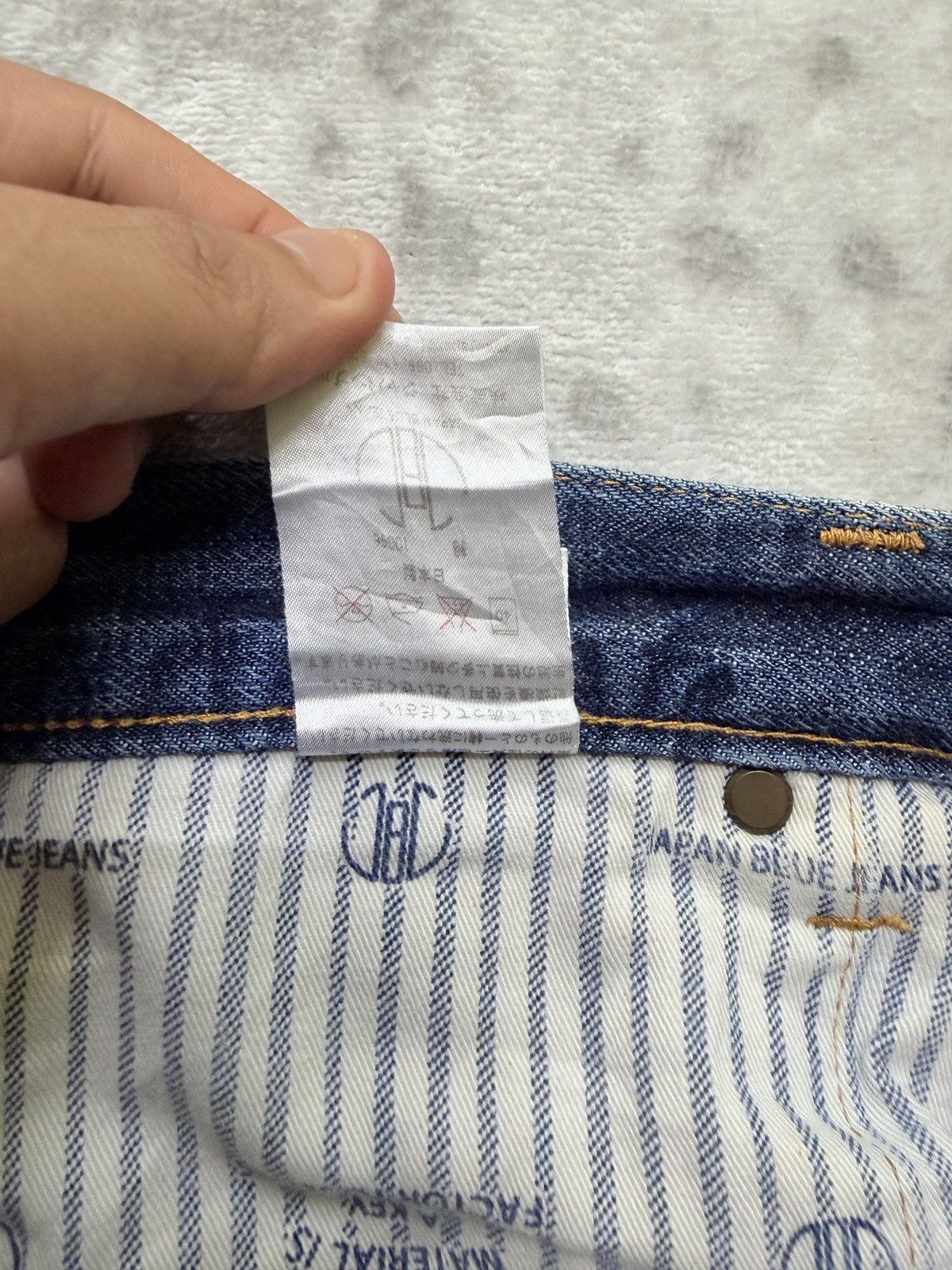 Japan Blue Japan Blue Jeans Selvedge Slim Fit Washed Whiskered Jeans Size US 29 - 16 Thumbnail