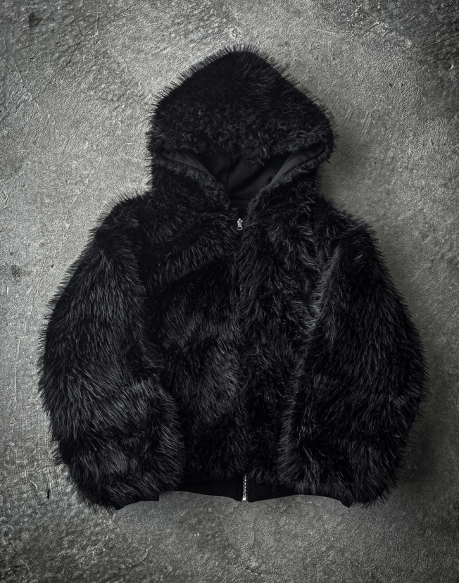 Designer × Japanese Brand Black reversible Jacket Hooded Size US L / EU 52-54 / 3 - 3 Thumbnail