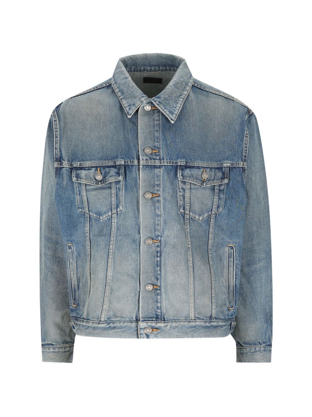 Saint Laurent Paris DENIM TRUCKER JACKET Size US L / EU 52-54 / 3 - 1 Thumbnail