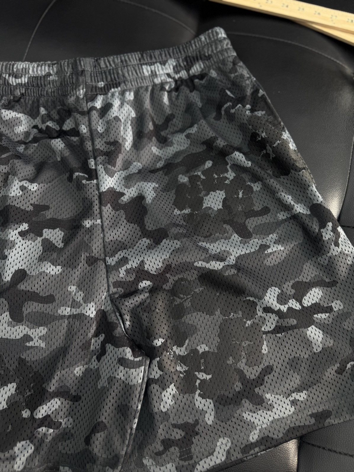DENIM TEARS Denim Tears Mesh Summer Shorts Black Camo Size XL (NEW) Size US 36 / EU 52 - 5 Thumbnail