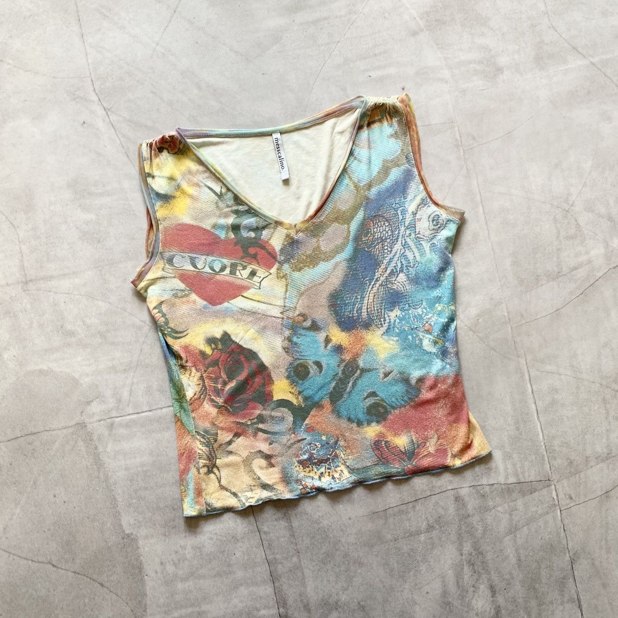 Ed Hardy Y2K Style Ed Hardy Tank Top Heart Hysteric Glamour Vibe Size M / US 6-8 / IT 42-44 - 1 Thumbnail