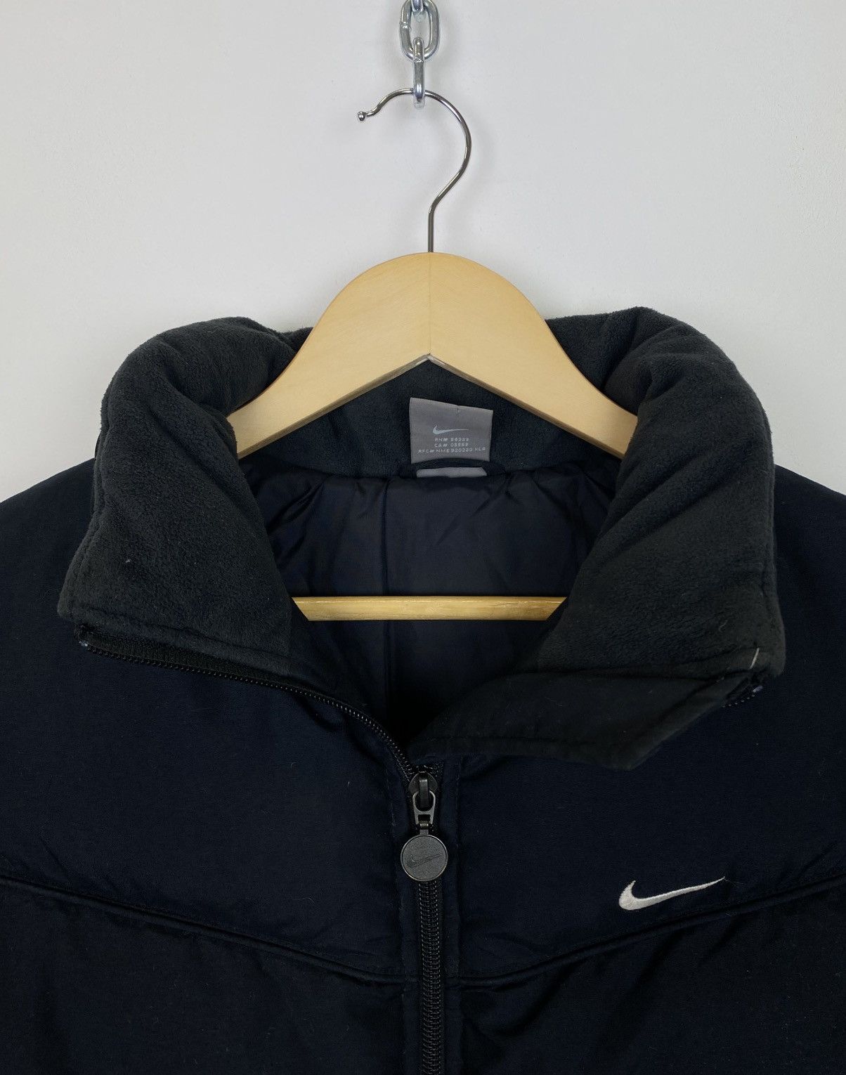 Vintage Nike Vintage Padded Puffer Down Black Full Zip Jacket Womens Size XS / US 0-2 / IT 36-38 - 4 Thumbnail