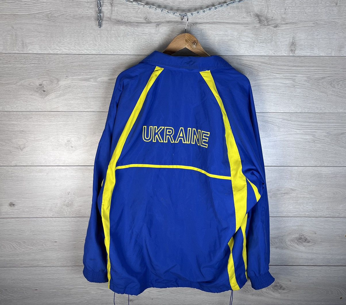 Vintage Vintage Mens Tracksuit Jacket Ukraine 🇺🇦 size Xxxl sport Size US XXL / EU 58 / 5 - 2 Thumbnail