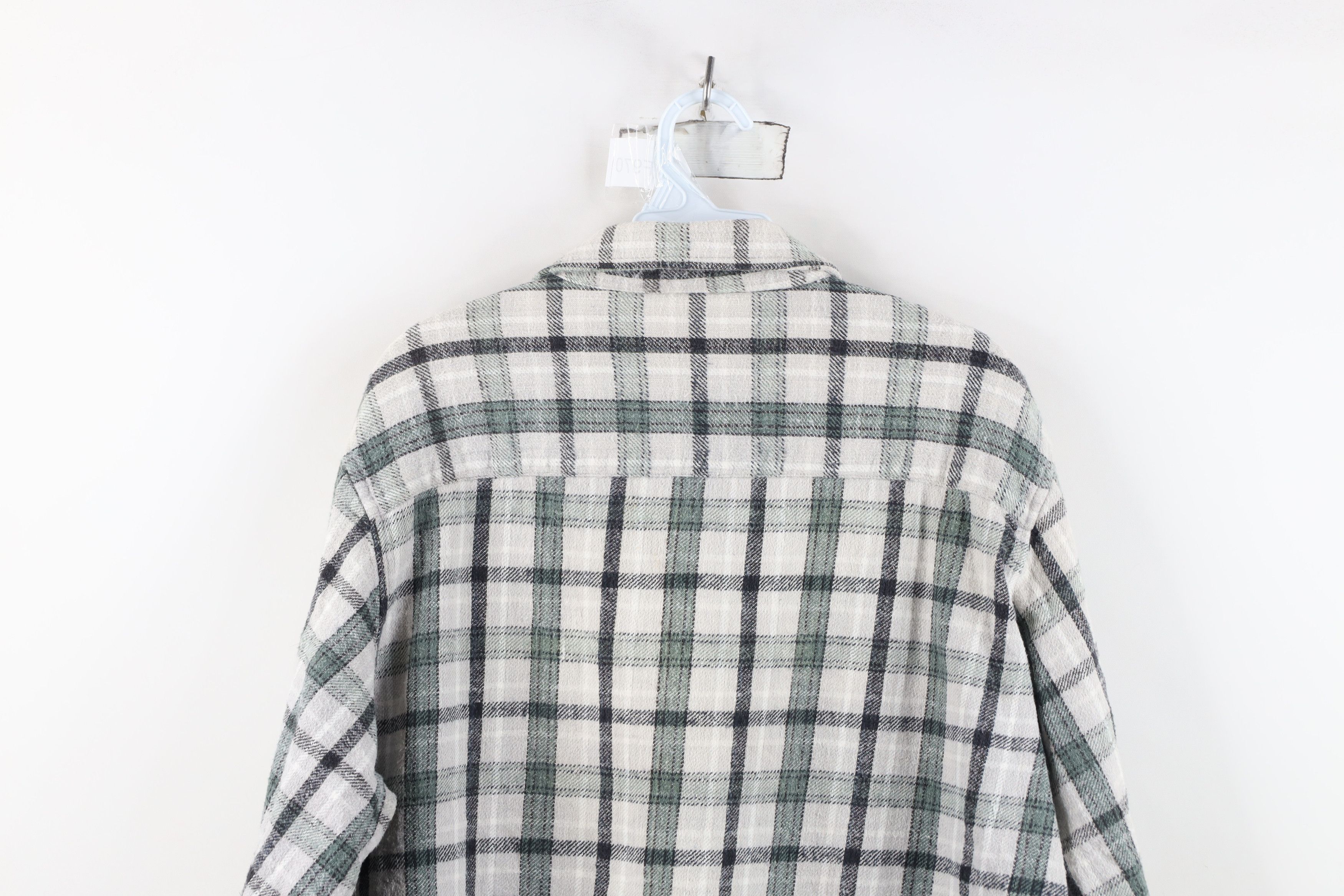 Vintage Vintage 90s Streetwear Flannel Collared Button Shirt Size US L / EU 52-54 / 3 - 13 Thumbnail