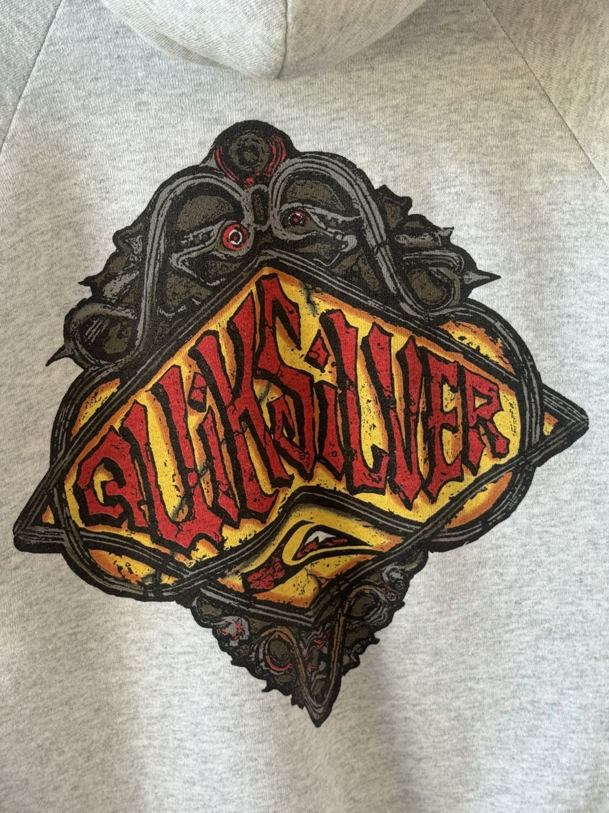 Quiksilver Vintage 90s Quiksilver Surf hoodie Grey Size US S / EU 44-46 / 1 - 6 Thumbnail