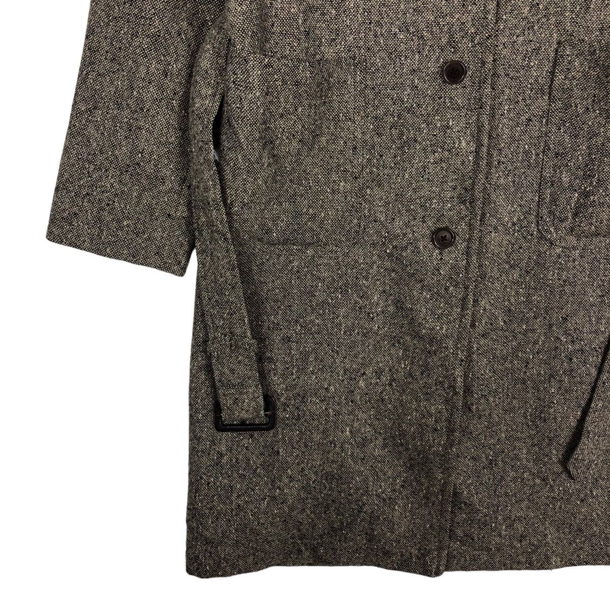 Margaret Howell 🔥Rich Grey - Long Coats Fly Jackets Wool Herringbone Belted Size US M / EU 48-50 / 2 - 4 Thumbnail