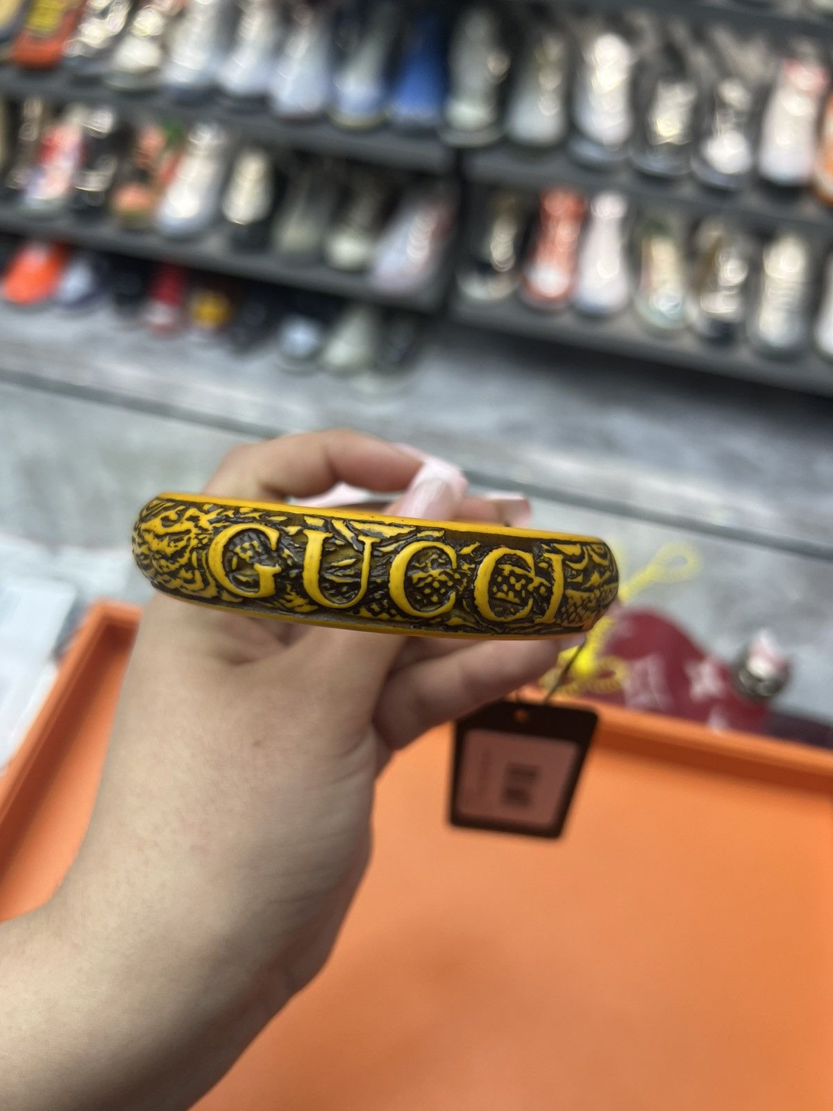 Gucci Gucci Chinese Dragon Carved Bangle Bracelet Size ONE SIZE - 2 Thumbnail