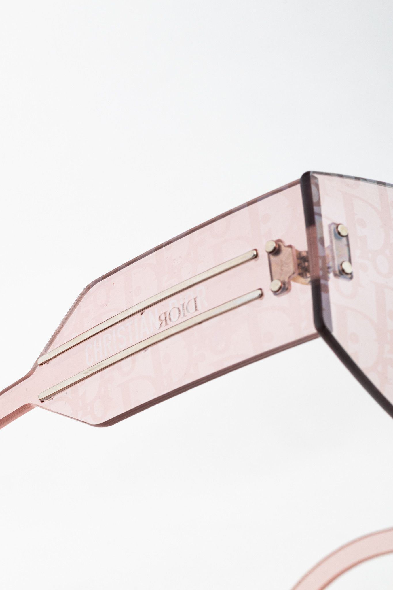 Dior Christian Dior DiorClub M6U Pink Monogram Shield Sunglasses Size ONE SIZE - 6 Thumbnail