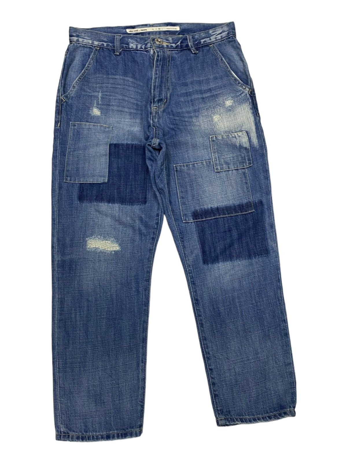 Issey Miyake 🔥NIKO AND PATCHWORK BAGGY DENIM JEANS Size US 31 - 4 Thumbnail