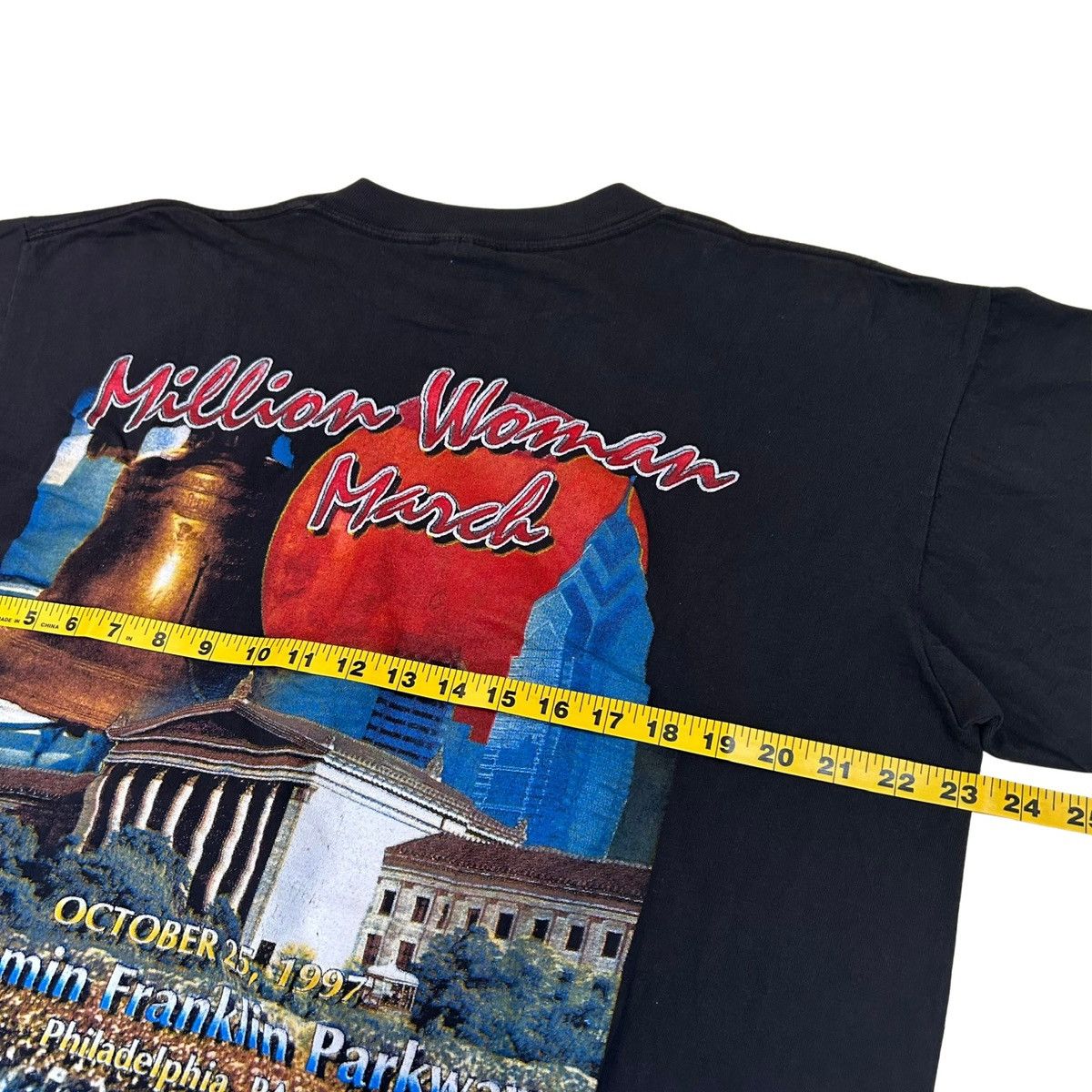 Rap Tees RARE 1997 Million Woman March Protest Vintage Rap Tee Shirt Size US XL / EU 56 / 4 - 8 Thumbnail