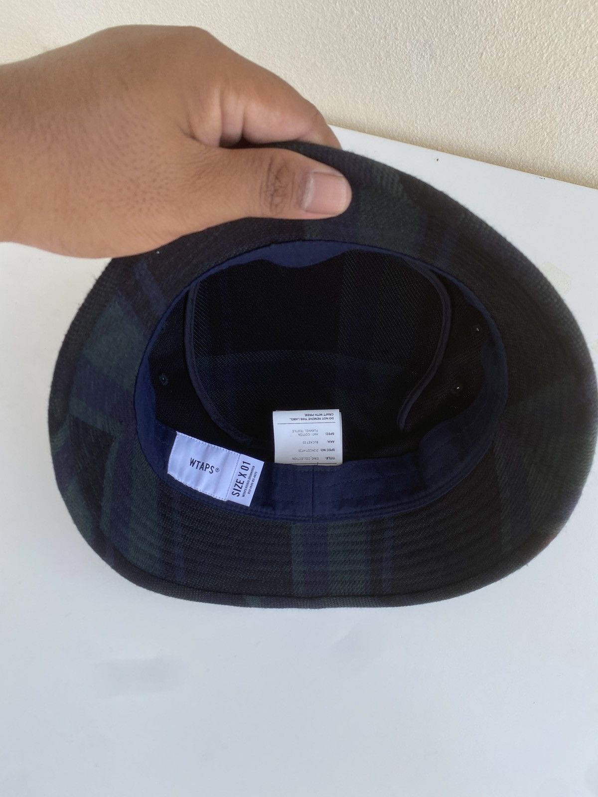 Wtaps Rare WTAPS Checkered Design Cotton Bucket Hat Size ONE SIZE - 12 Thumbnail