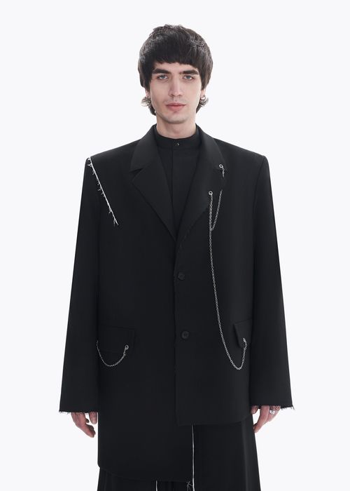 Bat Norton JACKET WITH ASSYMETRICAL BOTTOM CHAIN | Grailed
