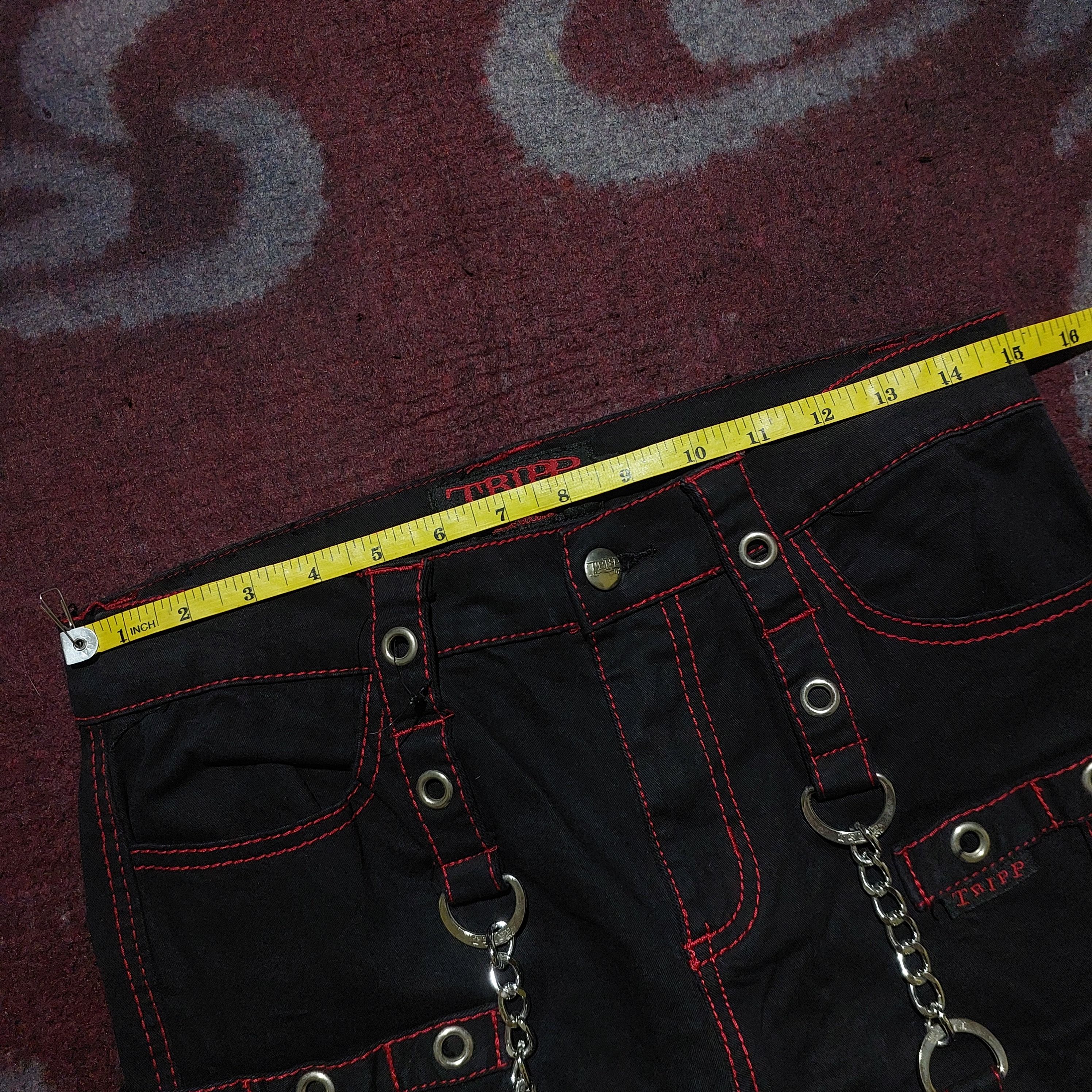 Tripp NYC Avant Garde Trip NYC X-Strap studded cargo Bondage Pants Size US 28 / EU 44 - 17 Thumbnail
