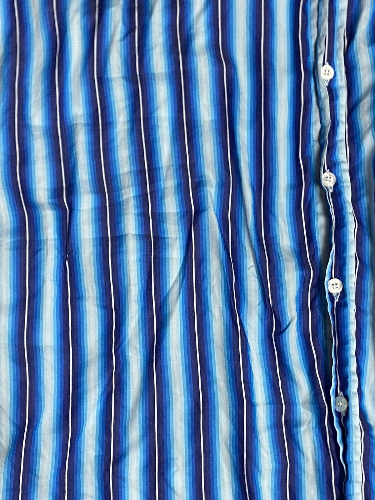 Etro Etro Mens Striped Cotton Dress Shirt Long Sleeve Italy Sz 41 Size US L / EU 52-54 / 3 - 8 Thumbnail