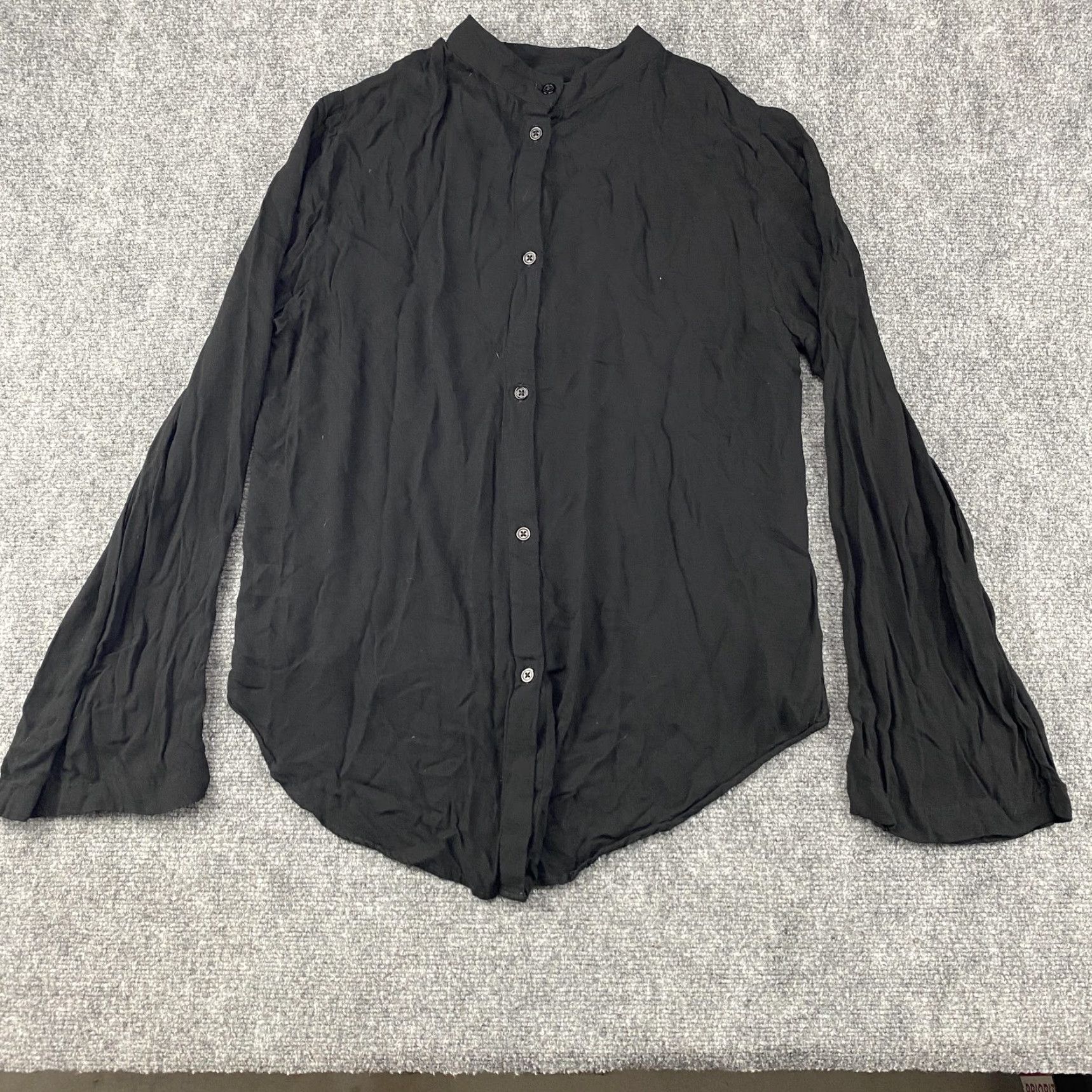 CLOT cloth & stone Shirt Womens Small Keyhole Long Sleeve Button Back C1669-534-302 Size S / US 4 / IT 40 - 4 Thumbnail