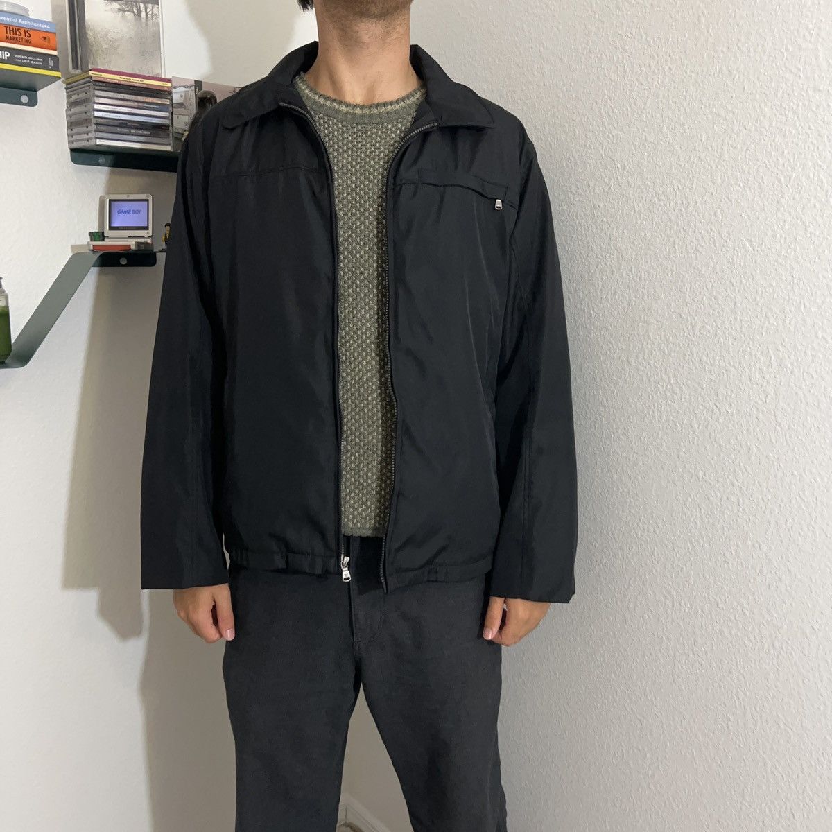 Calvin Klein Calvin Klein black water resistant windbreaker in black Size US L / EU 52-54 / 3 - 1 Thumbnail