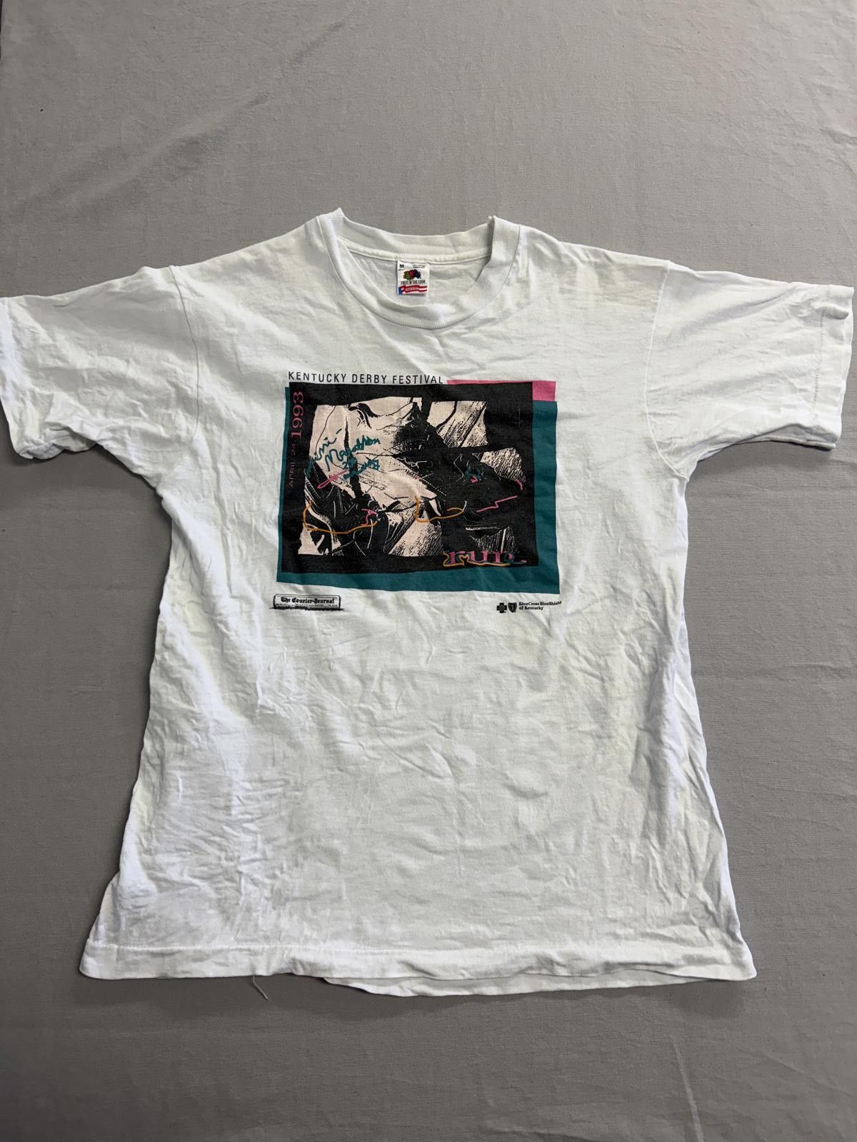 Fruit Of The Loom Vintage Kentucky Derby Festival T-shirt Mini Marathon 1993 M Size US M / EU 48-50 / 2 - 1 Thumbnail