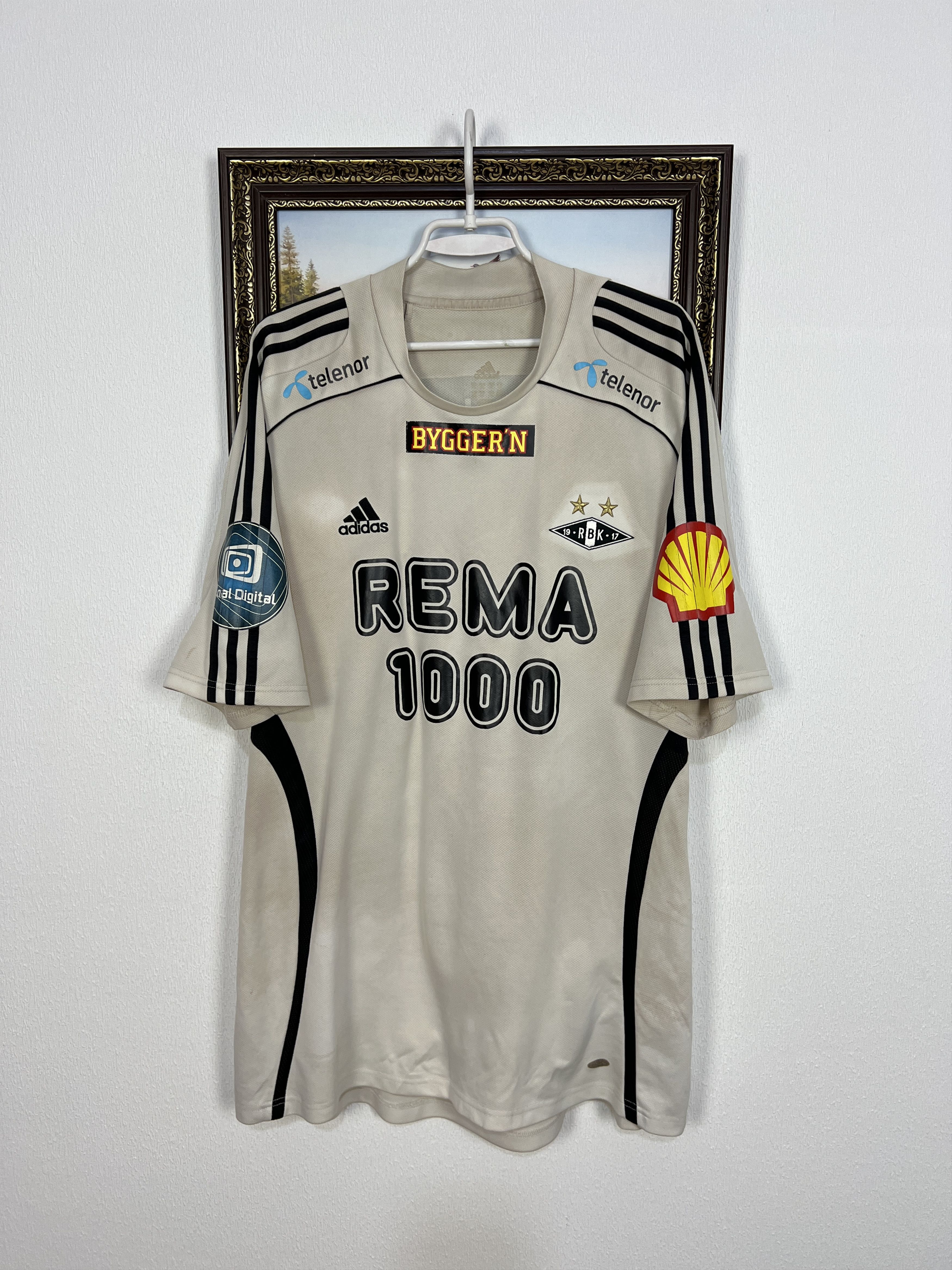 Adidas Rosenborg Home football shirt 2009 Soccer Adidas Jersey Size US XXL / EU 58 / 5 - 1 Thumbnail