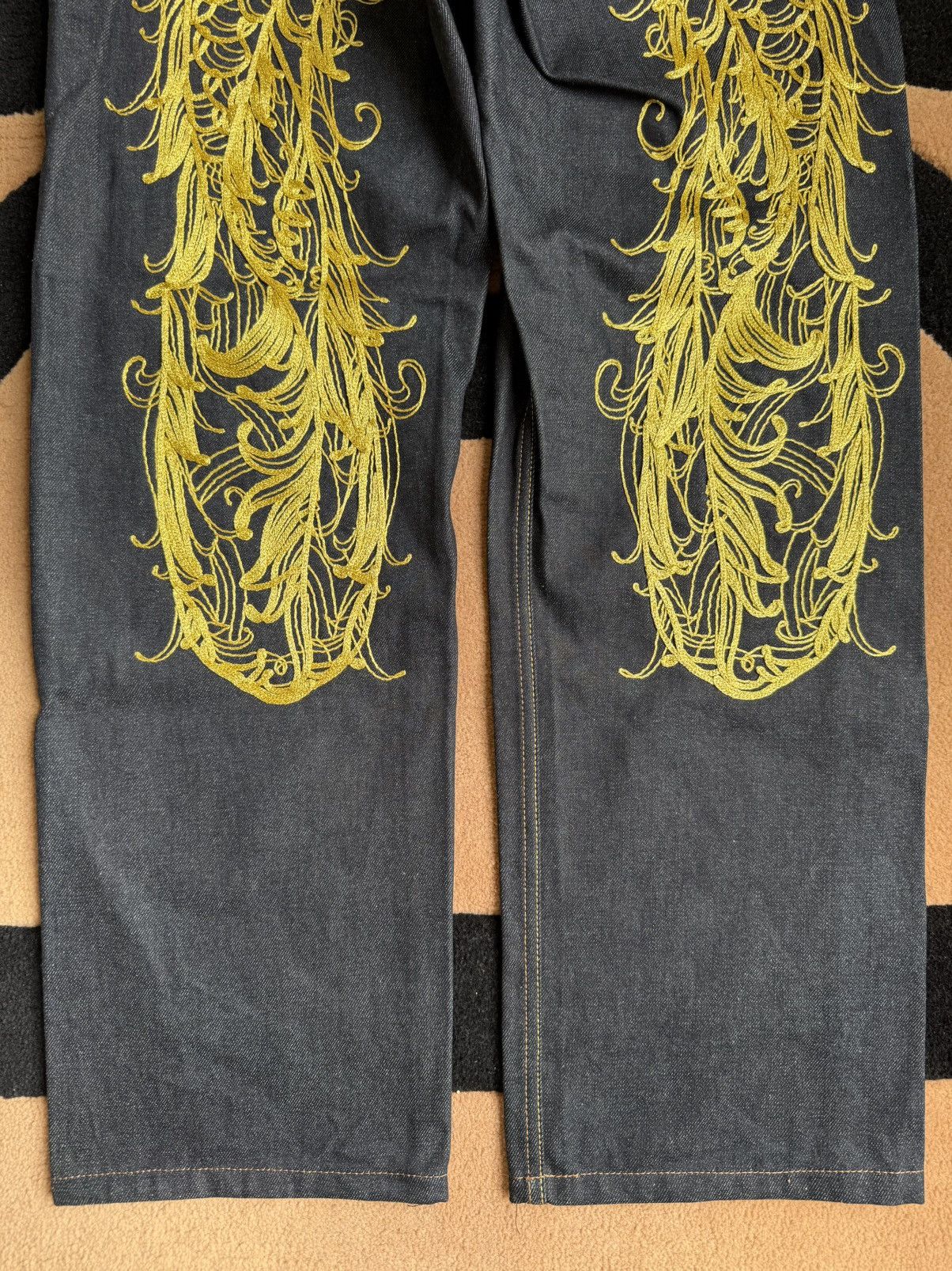 Evisu EVISU golden Phoenix embroidery daicock jeans size:34x34 Size US 34 / EU 50 - 6 Thumbnail