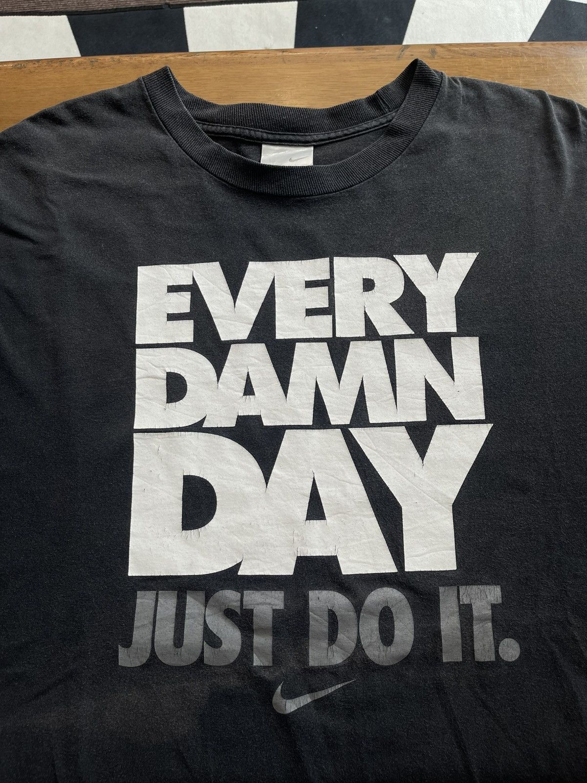 Nike Vintage Y2K EVERY DAMN DAY Just Do It t shirt XXL Size US XXL / EU 58 / 5 - 3 Thumbnail