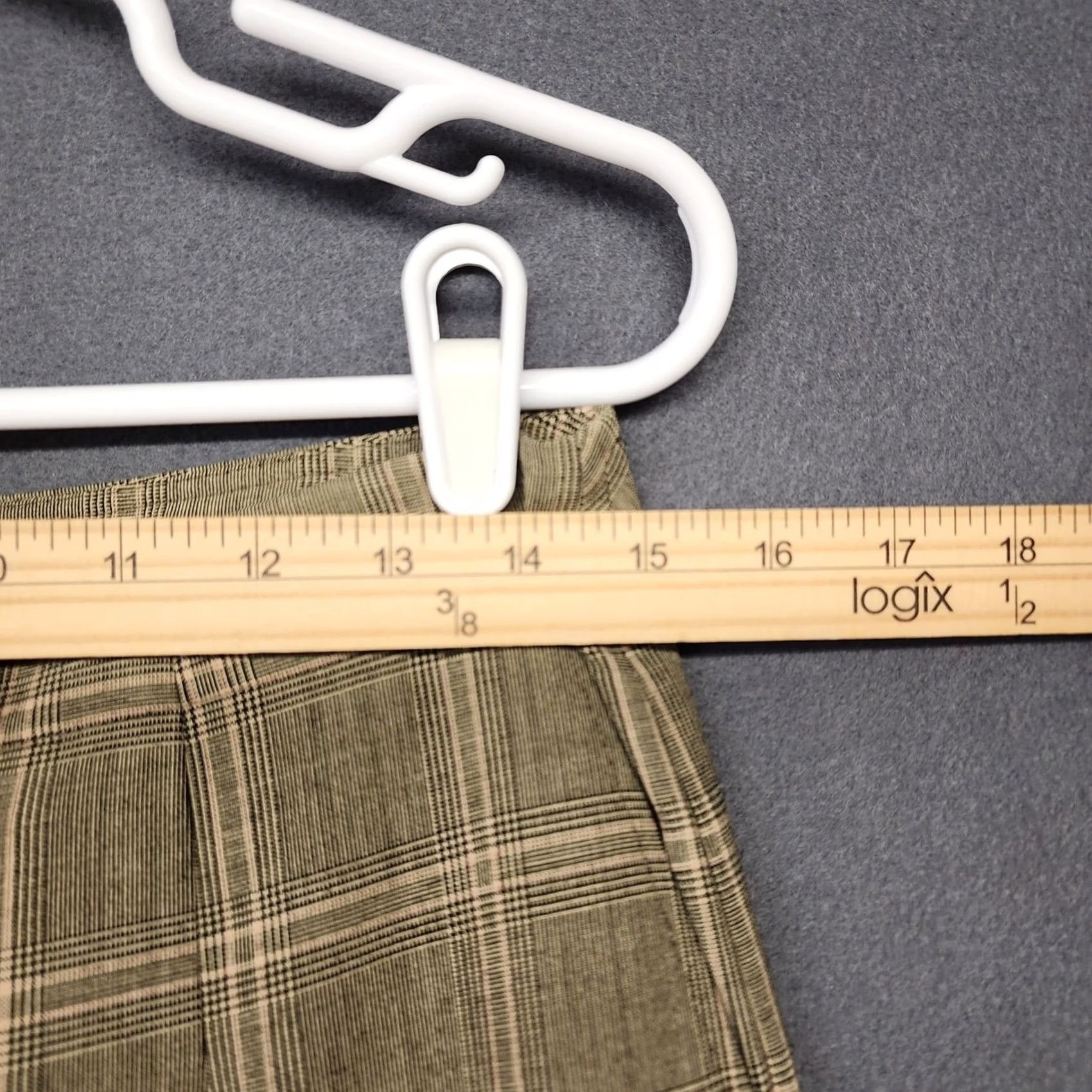 Talbots Talbots Pants Trousers Womens 8 Windowpane Plaid Cuffed Straight Stretch Pants Size 30" / US 8 / IT 44 - 5 Thumbnail