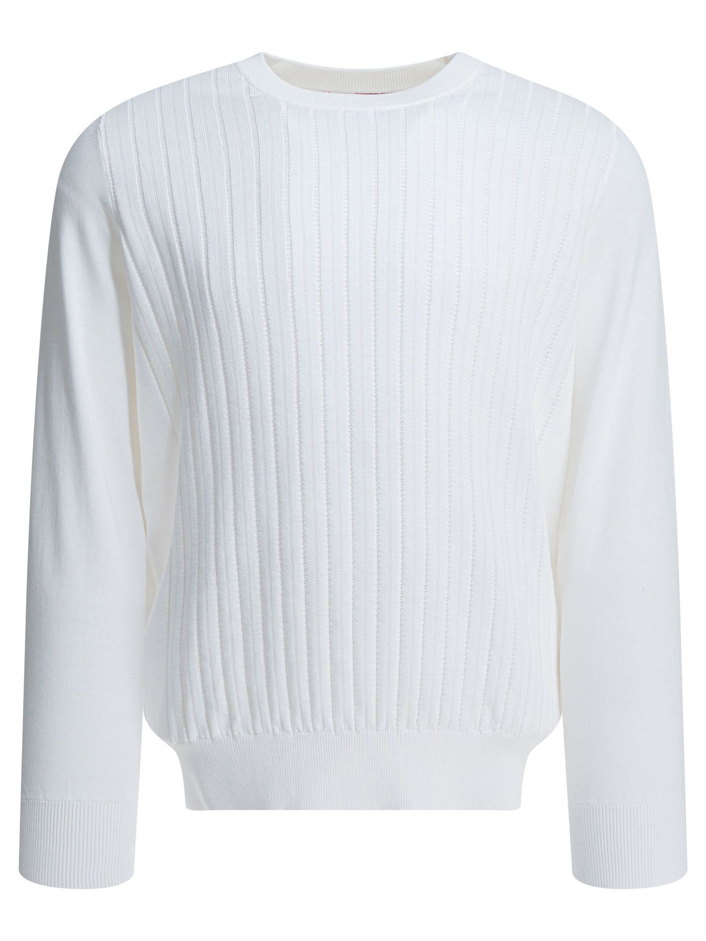 Brunello Cucinelli Ribbed Crew-Neck Sweater Size US L / EU 52-54 / 3 - 1 Thumbnail