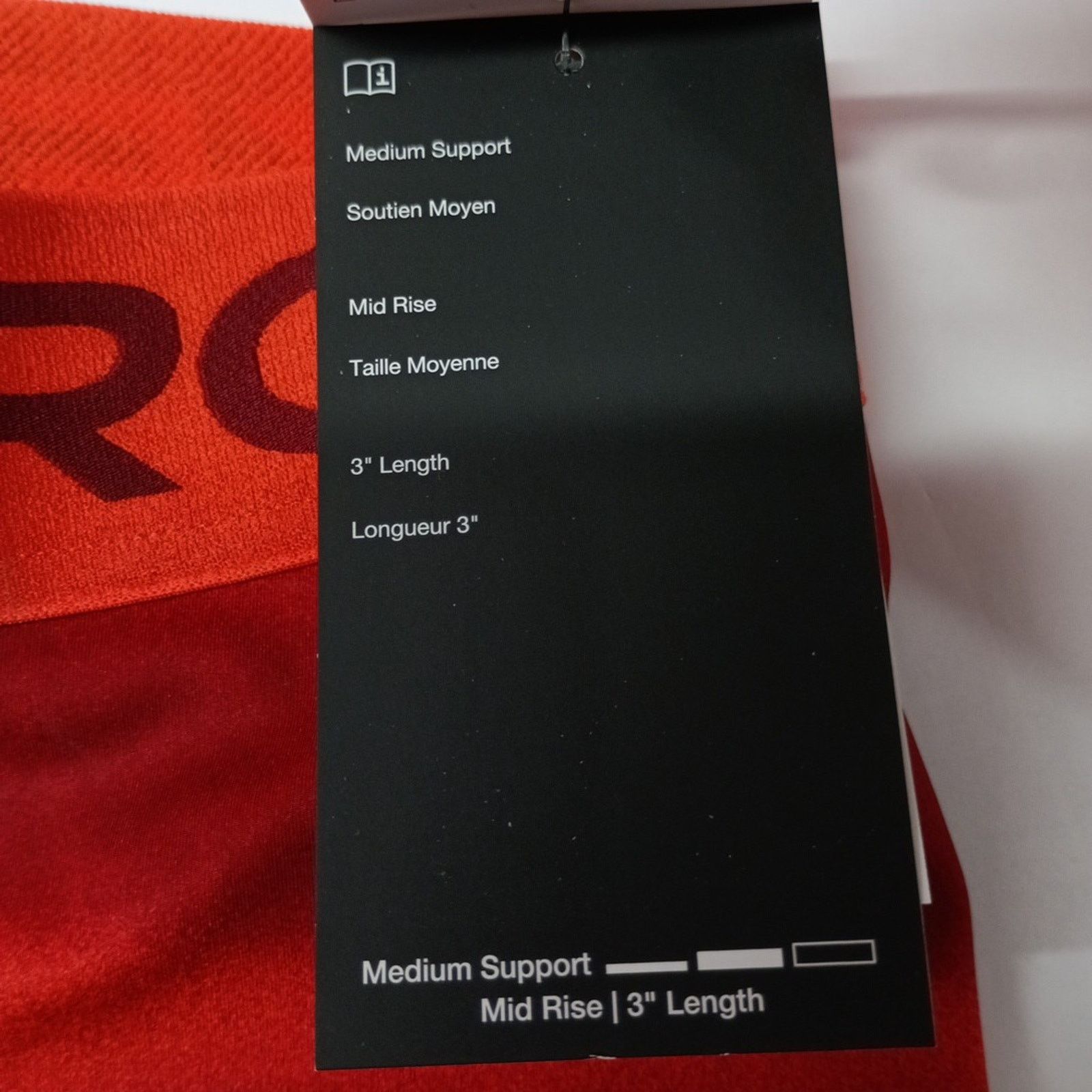 Nike Nike Women's Pro 3" Striped Shorts Red Orange Size M New Size 28" / US 6 / IT 42 - 2 Thumbnail